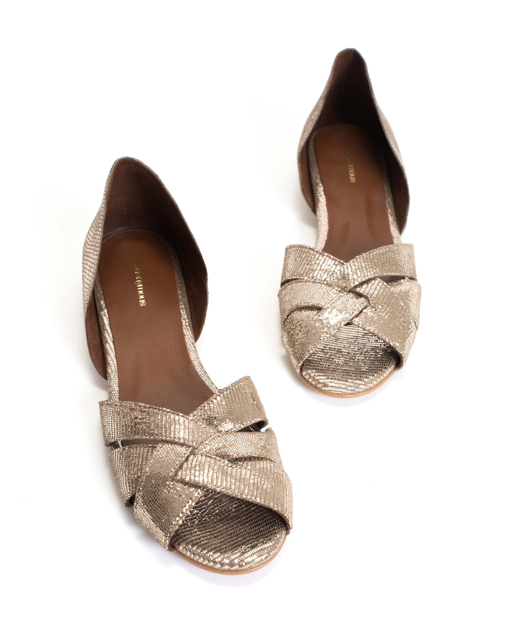 Sanni 20 Lizard metallic goat Vintage champagne - Anonymous Copenhagen