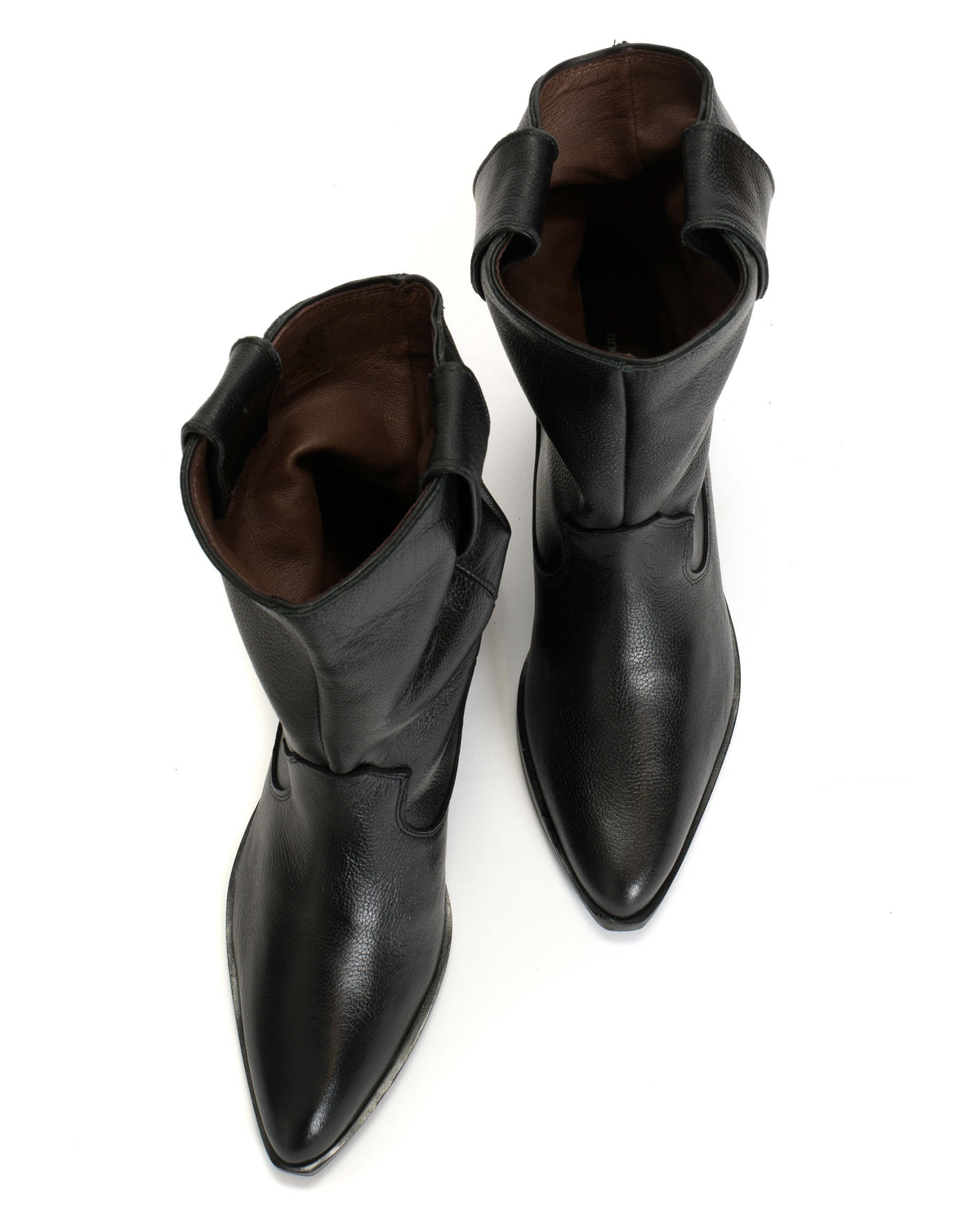 Saseline 35 Pebbled soft calf Black