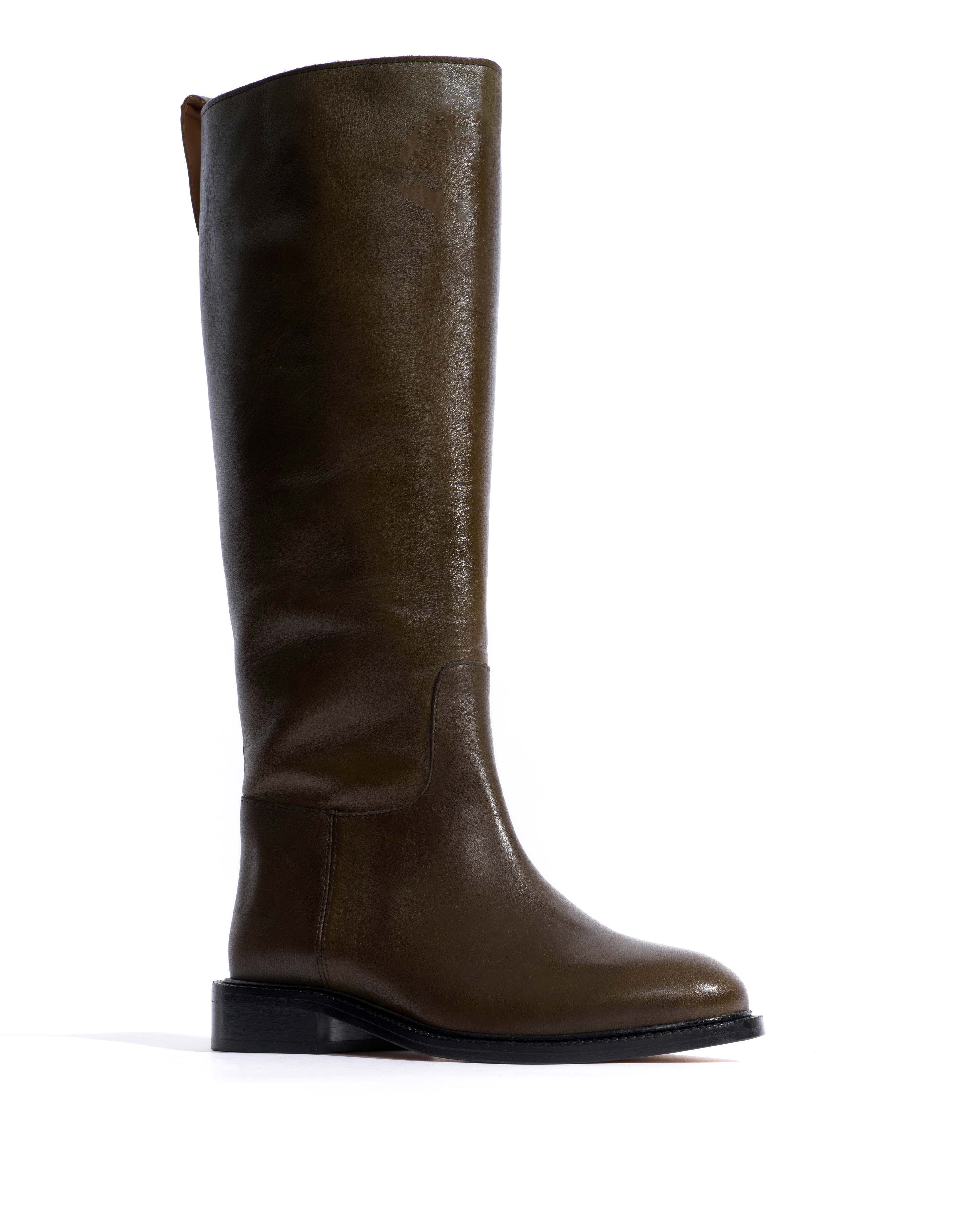 Semih Vegetal soft calf Forrest green