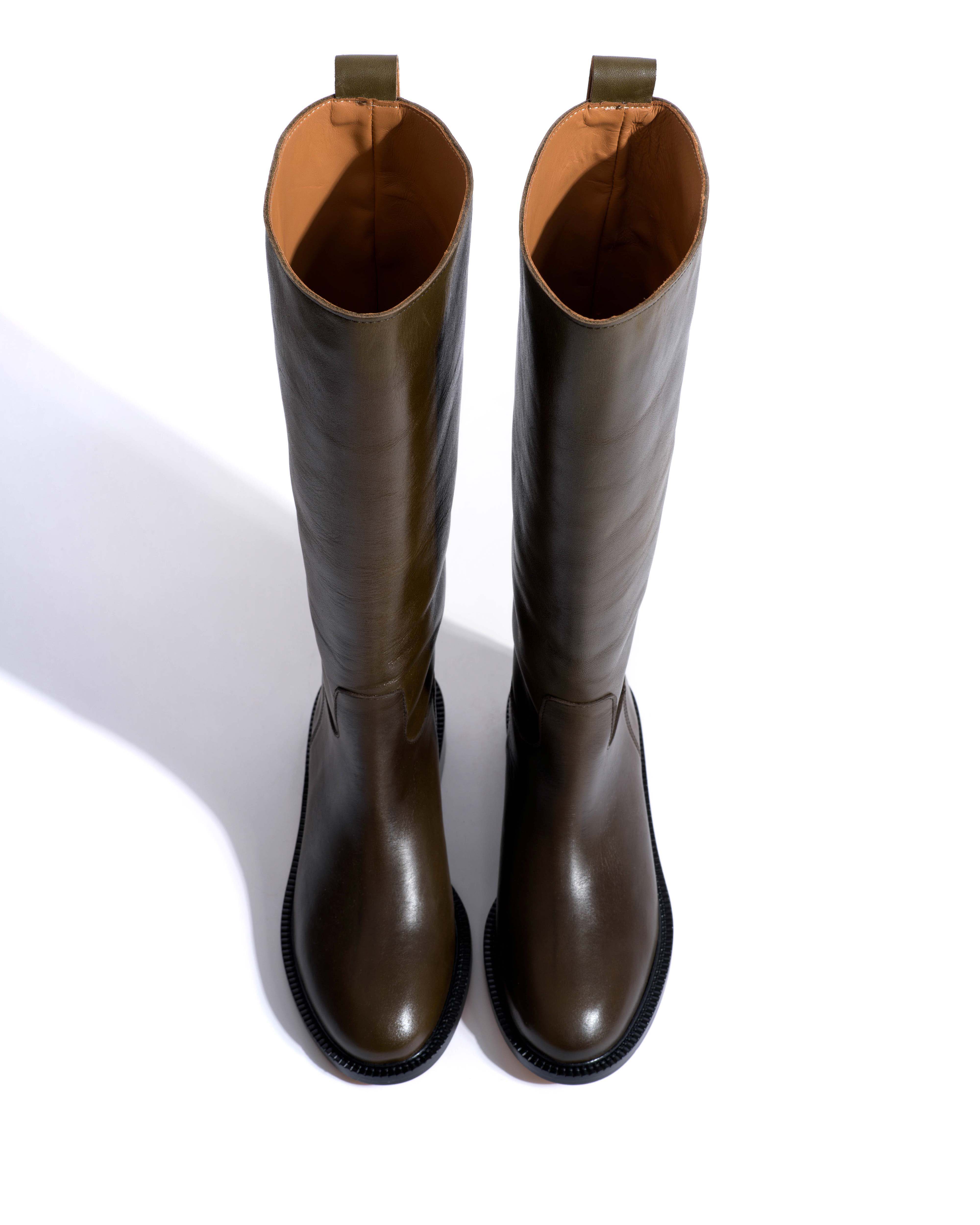 Semih Vegetal soft calf Forrest green