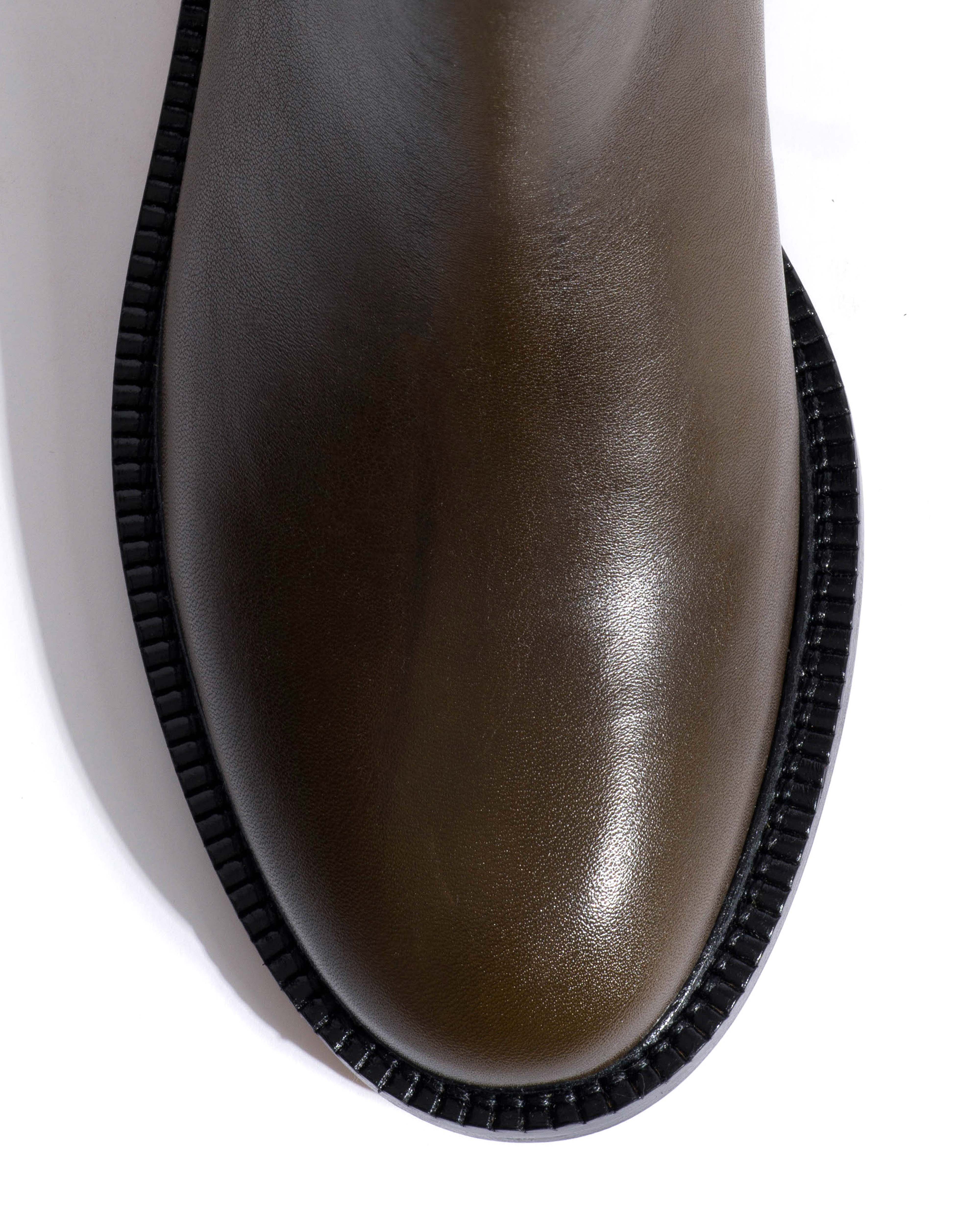 Semih Vegetal soft calf Forrest green