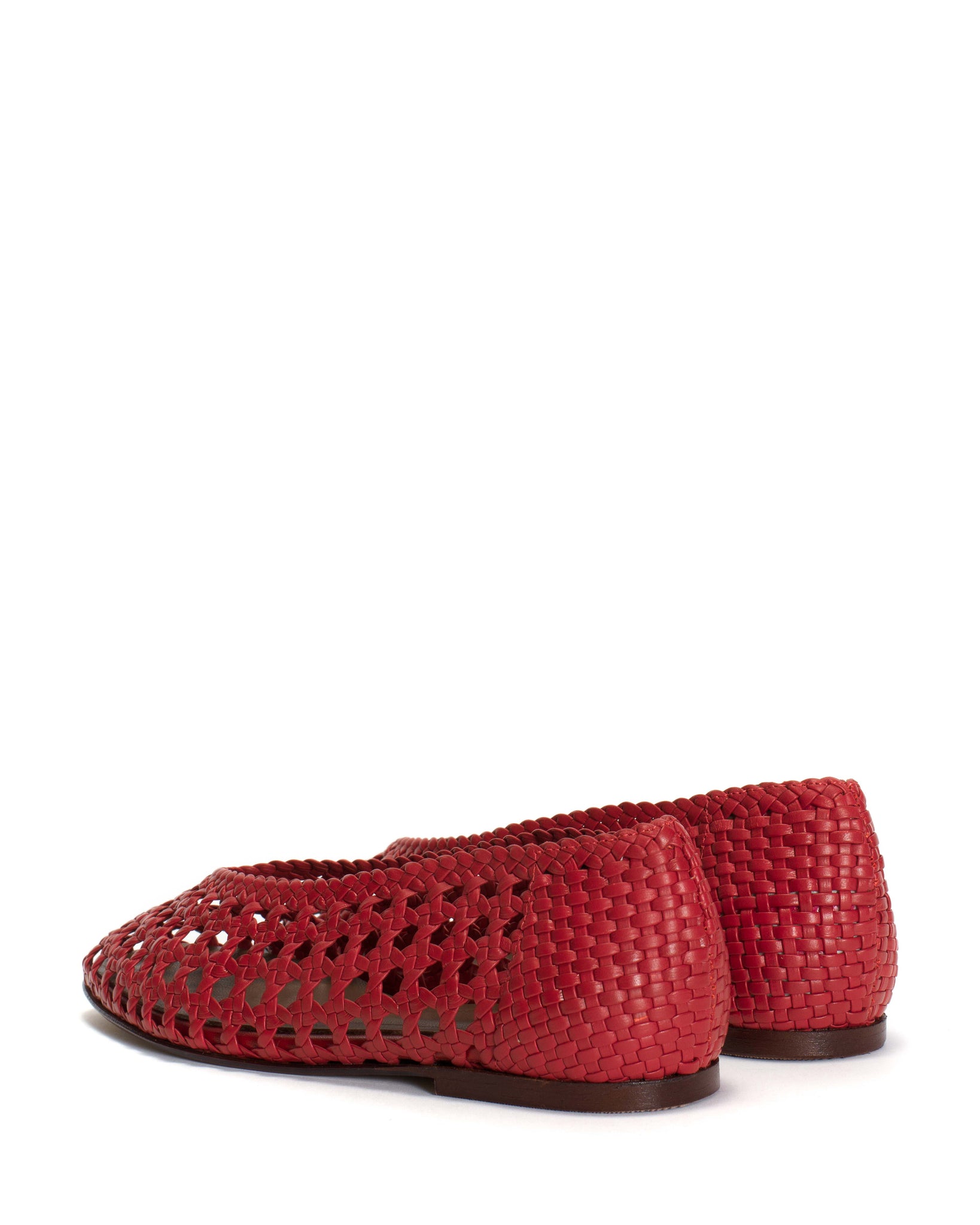 Sessi 10 Hand-braided leather Ruby red - Anonymous Copenhagen