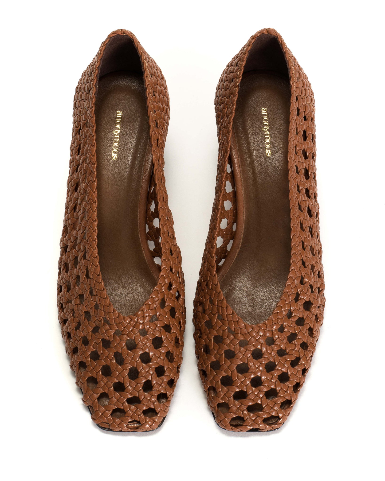 Sessi 60 Hand-braided leather Hazelnut - Anonymous Copenhagen