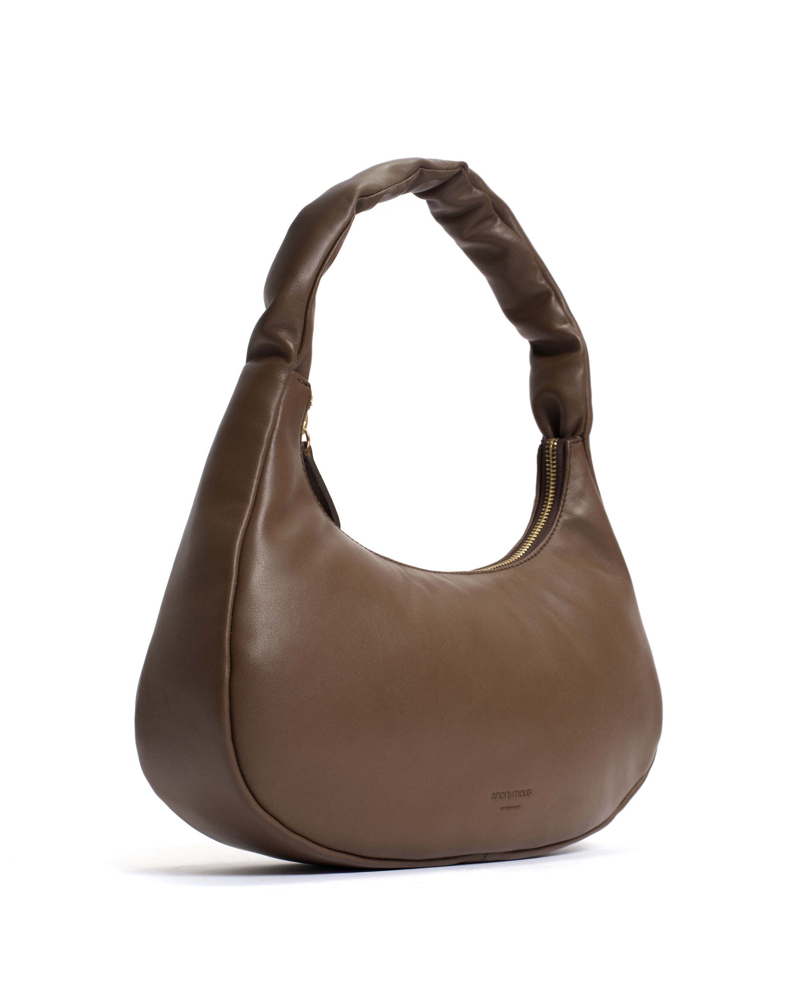 Shane grand pillow bag Soft calf Dark taupe - Anonymous Copenhagen