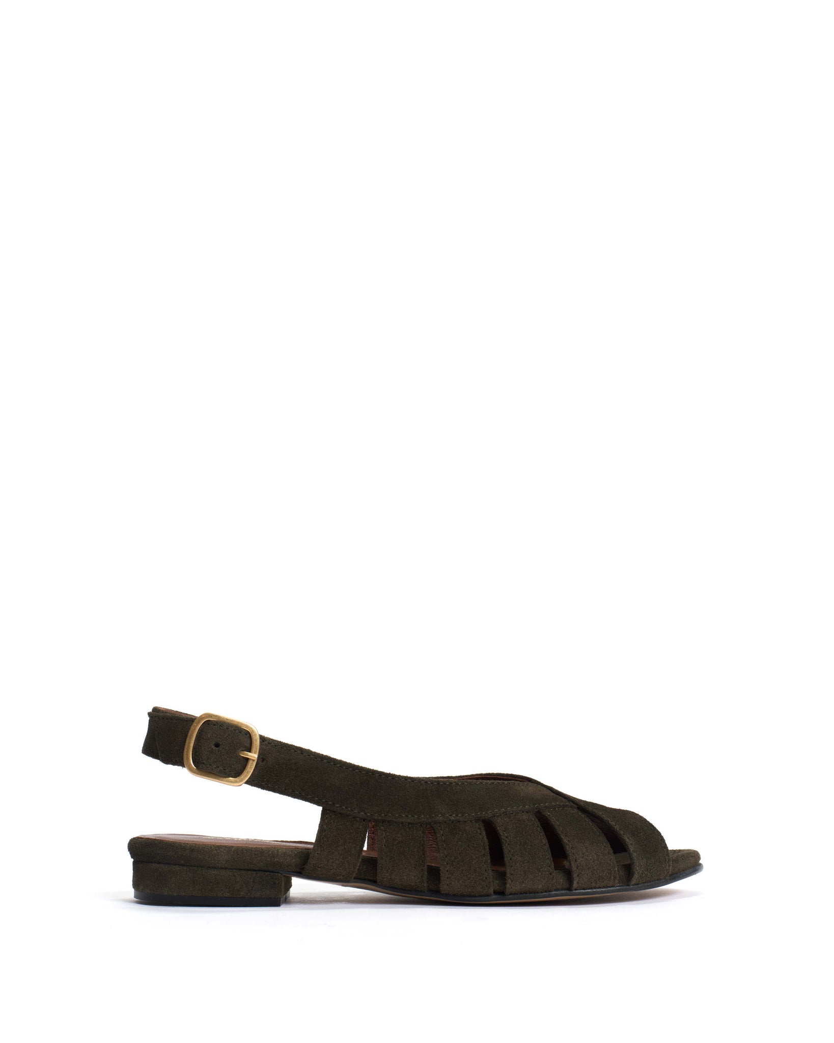 Sophie 20 Calf suede Moss green - Anonymous Copenhagen