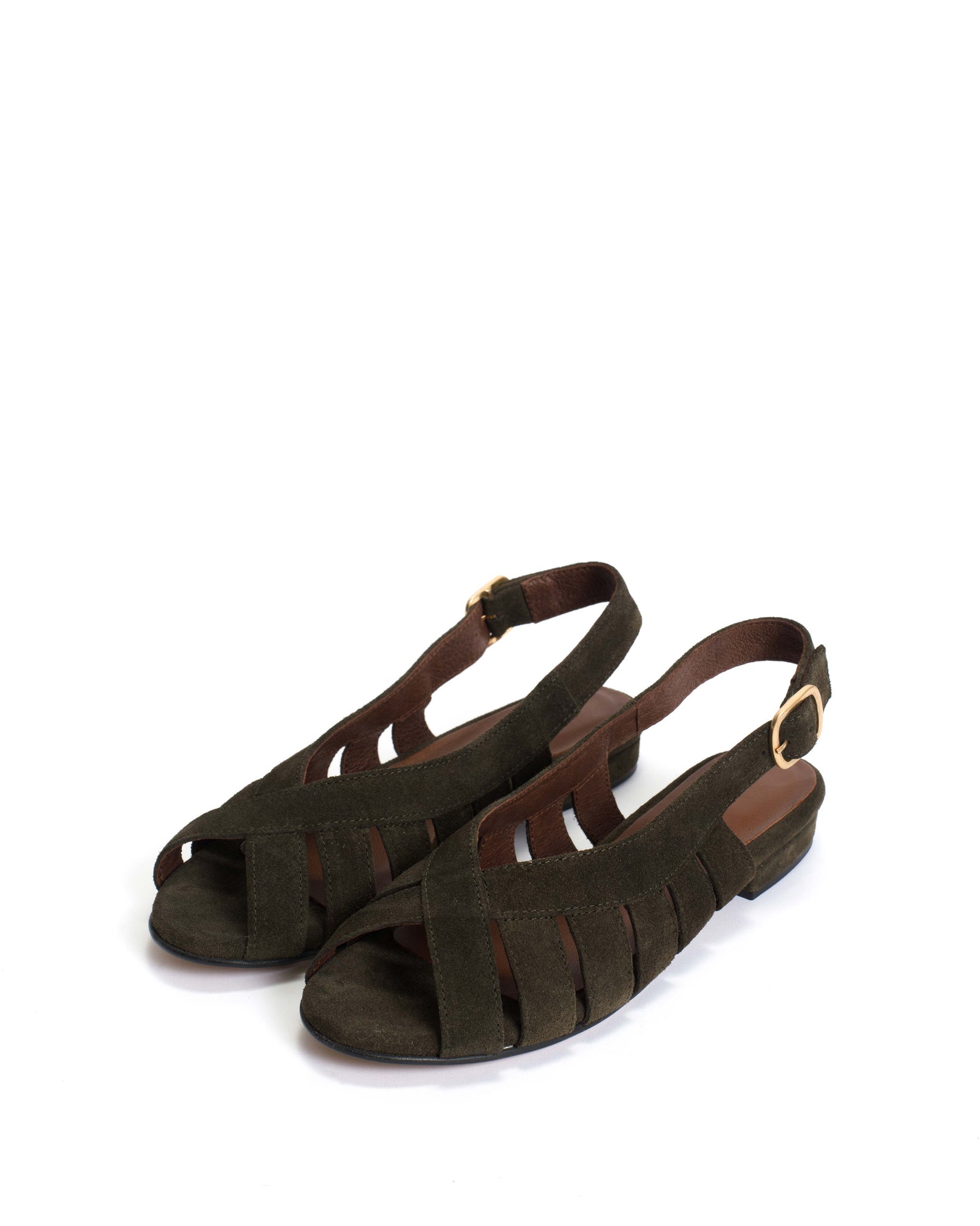 Sophie 20 Calf suede Moss green - Anonymous Copenhagen