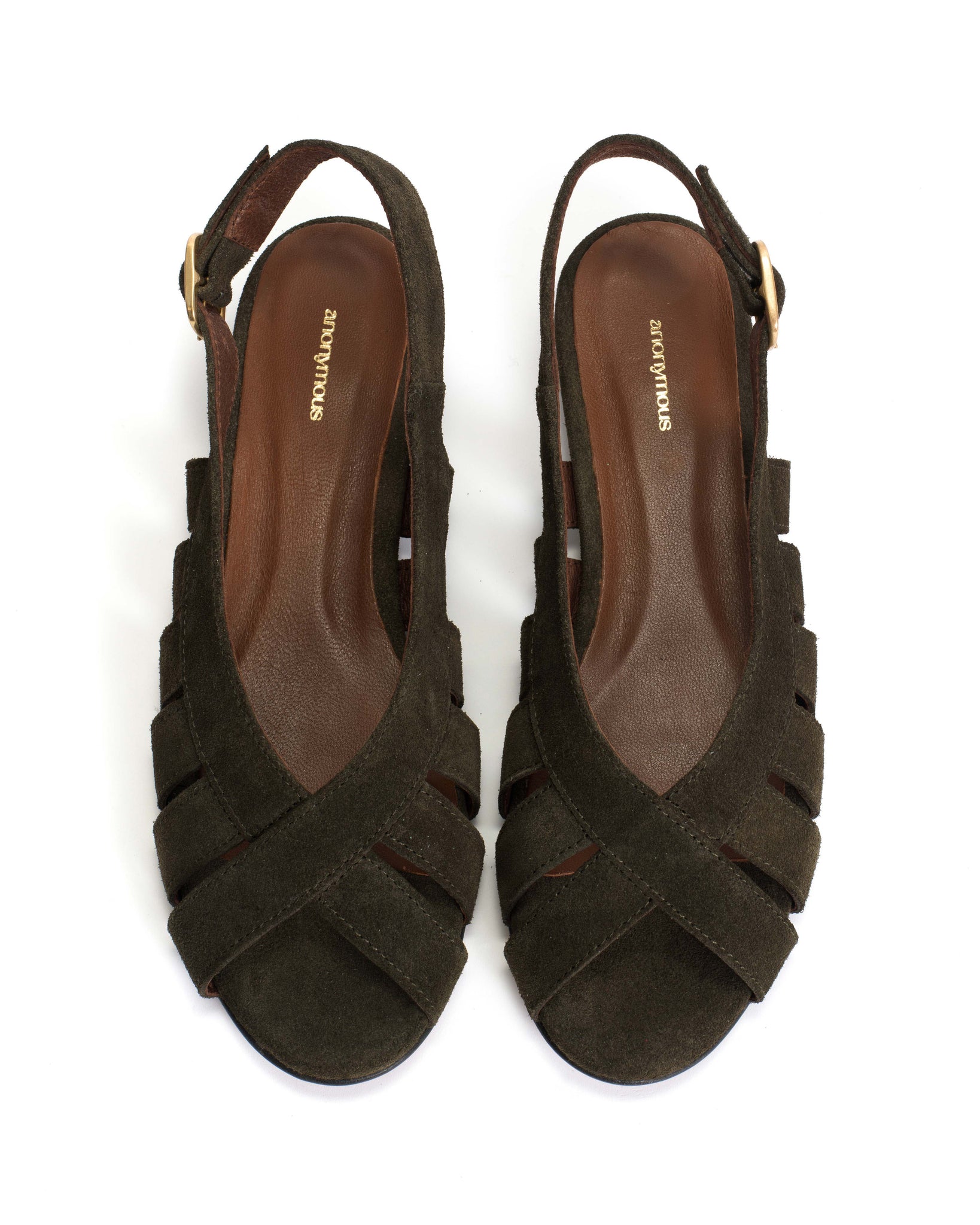 Sophie 20 Calf suede Moss green - Anonymous Copenhagen