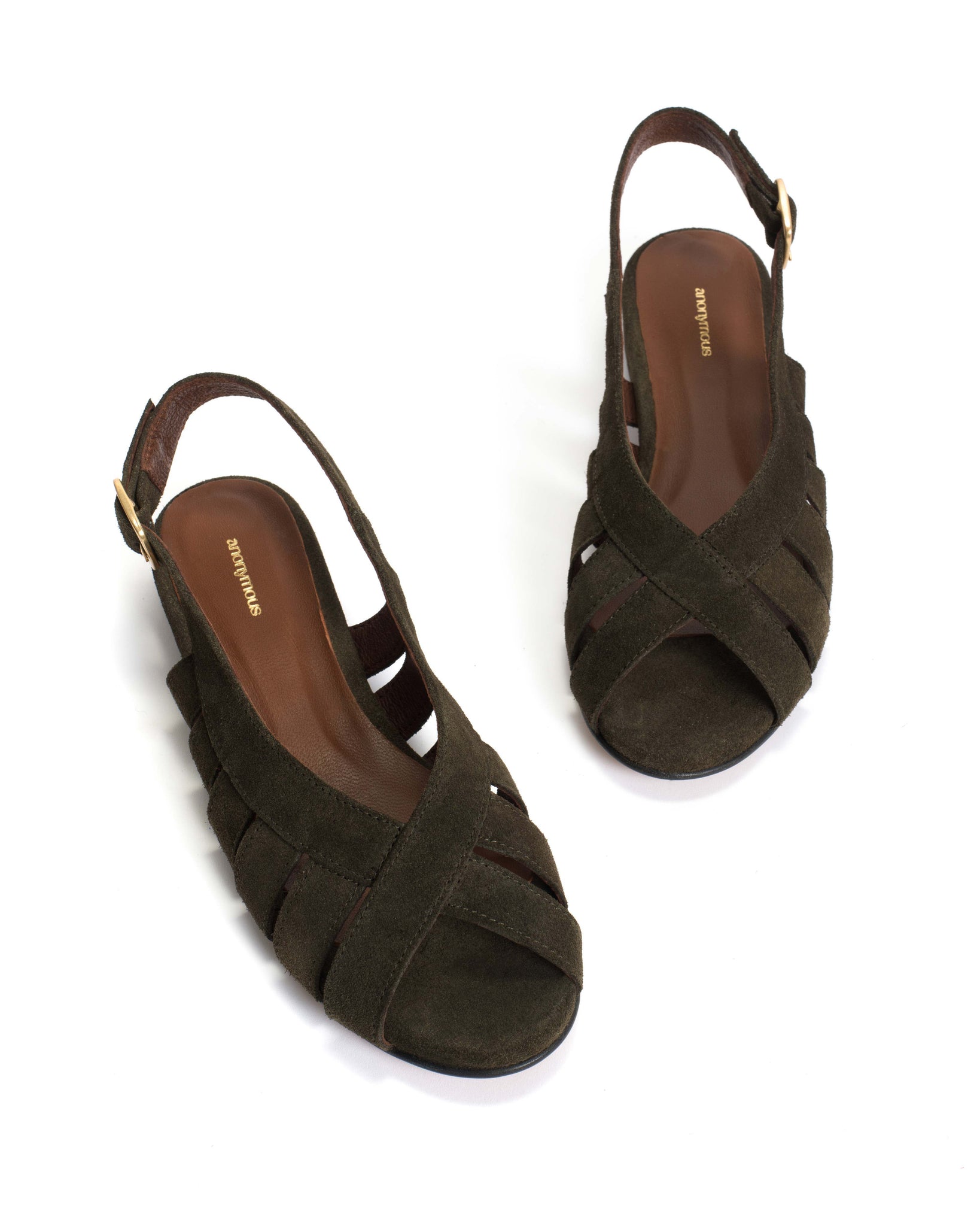 Sophie 20 Calf suede Moss green - Anonymous Copenhagen