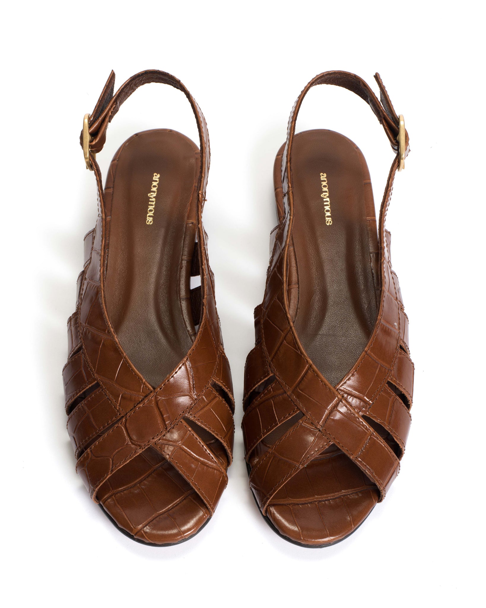 Sophie 20 Croco calf Chocolate - Anonymous Copenhagen