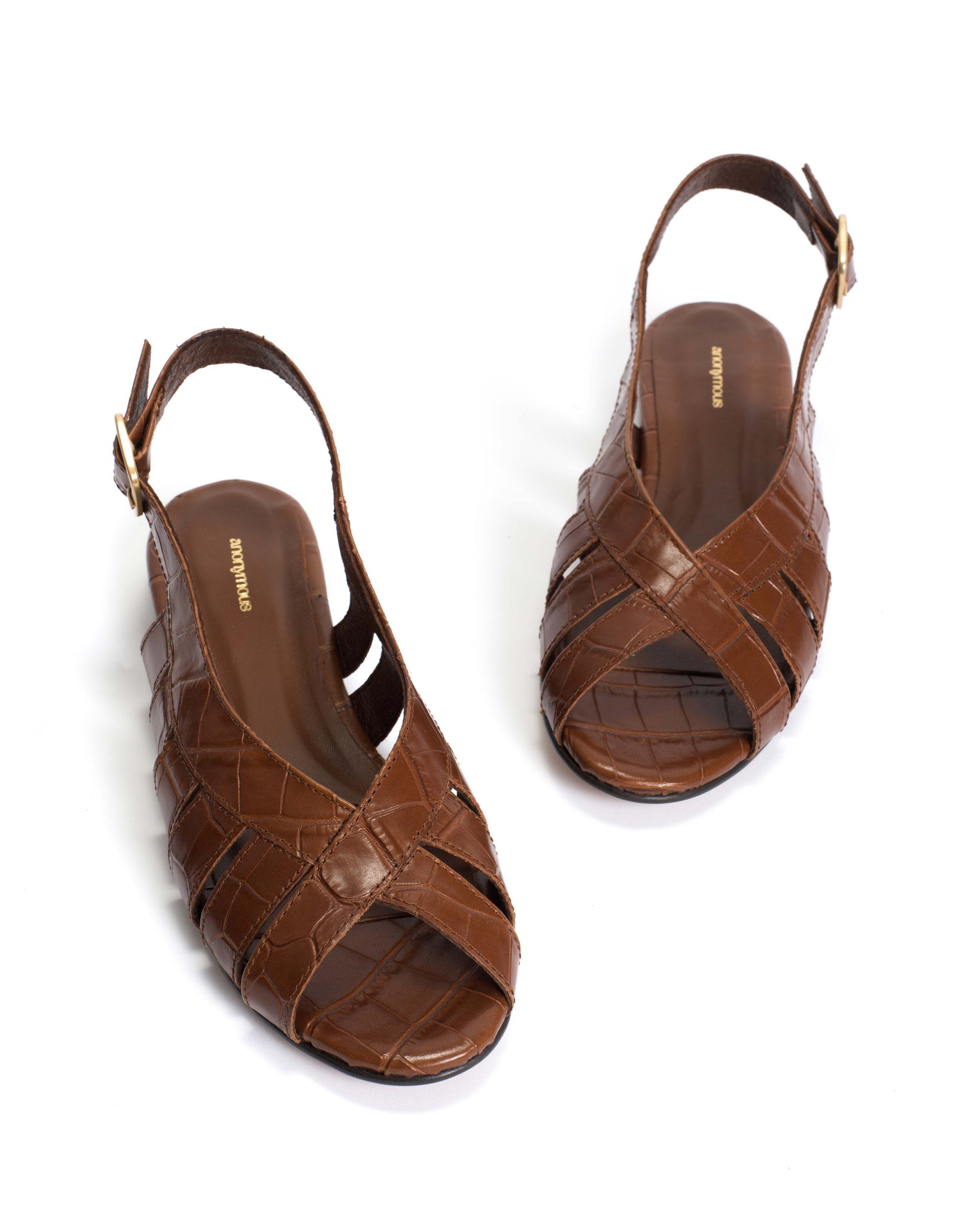 Sophie 20 Croco calf Chocolate - Anonymous Copenhagen