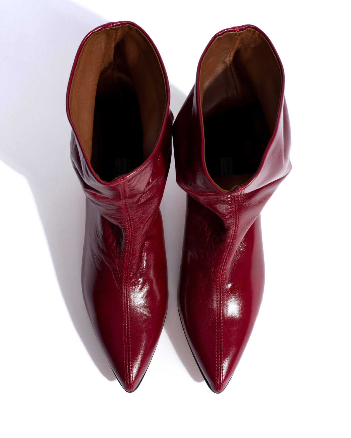 Sweeney 40 stiletto Crinkled soft calf Pomegranate