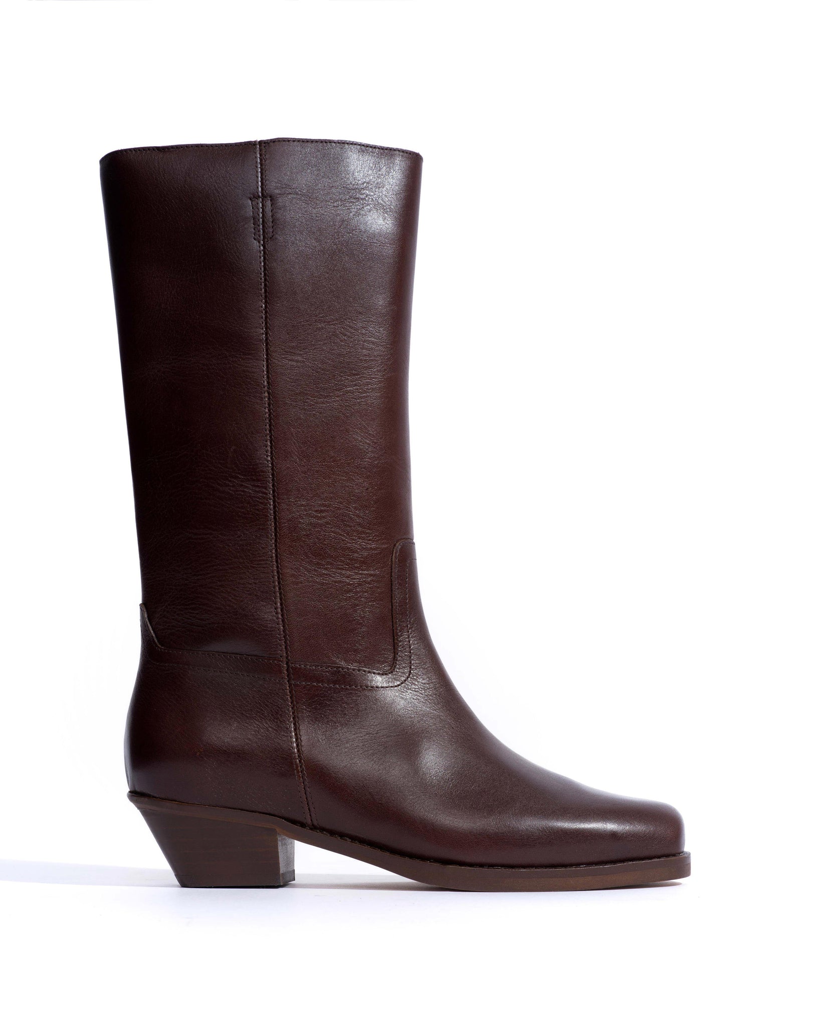 Tarisha Vegetal soft calf Coffee brown - Anonymous Copenhagen High shaft boots
