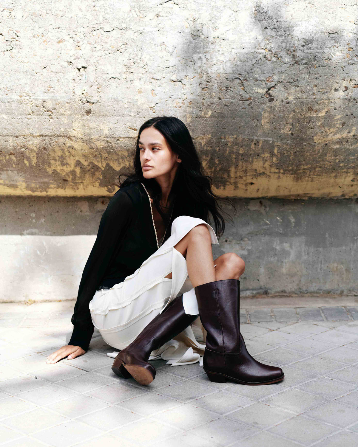 Tarisha Vegetal soft calf Coffee brown