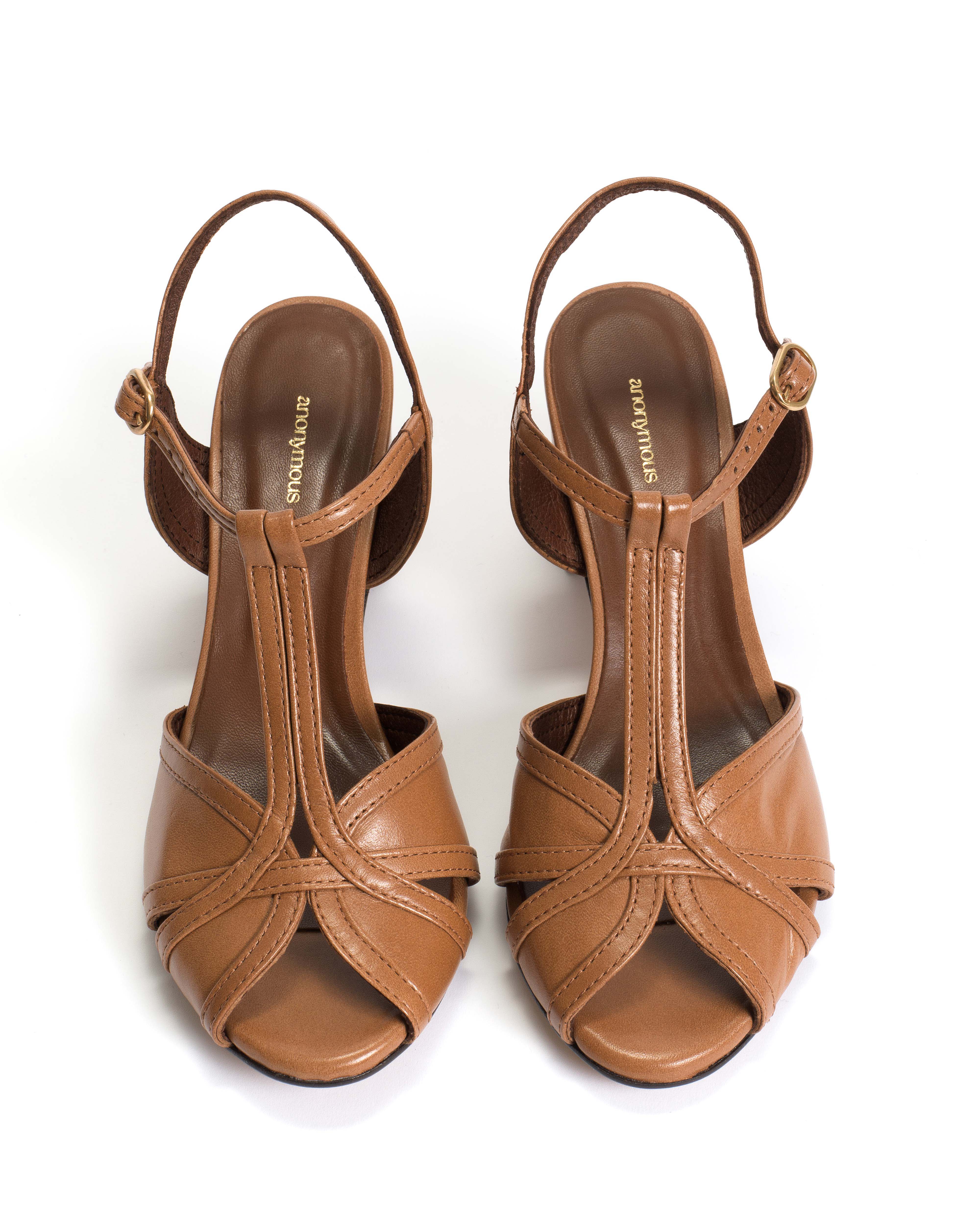 Therese 55 Shiny lamb Caramel