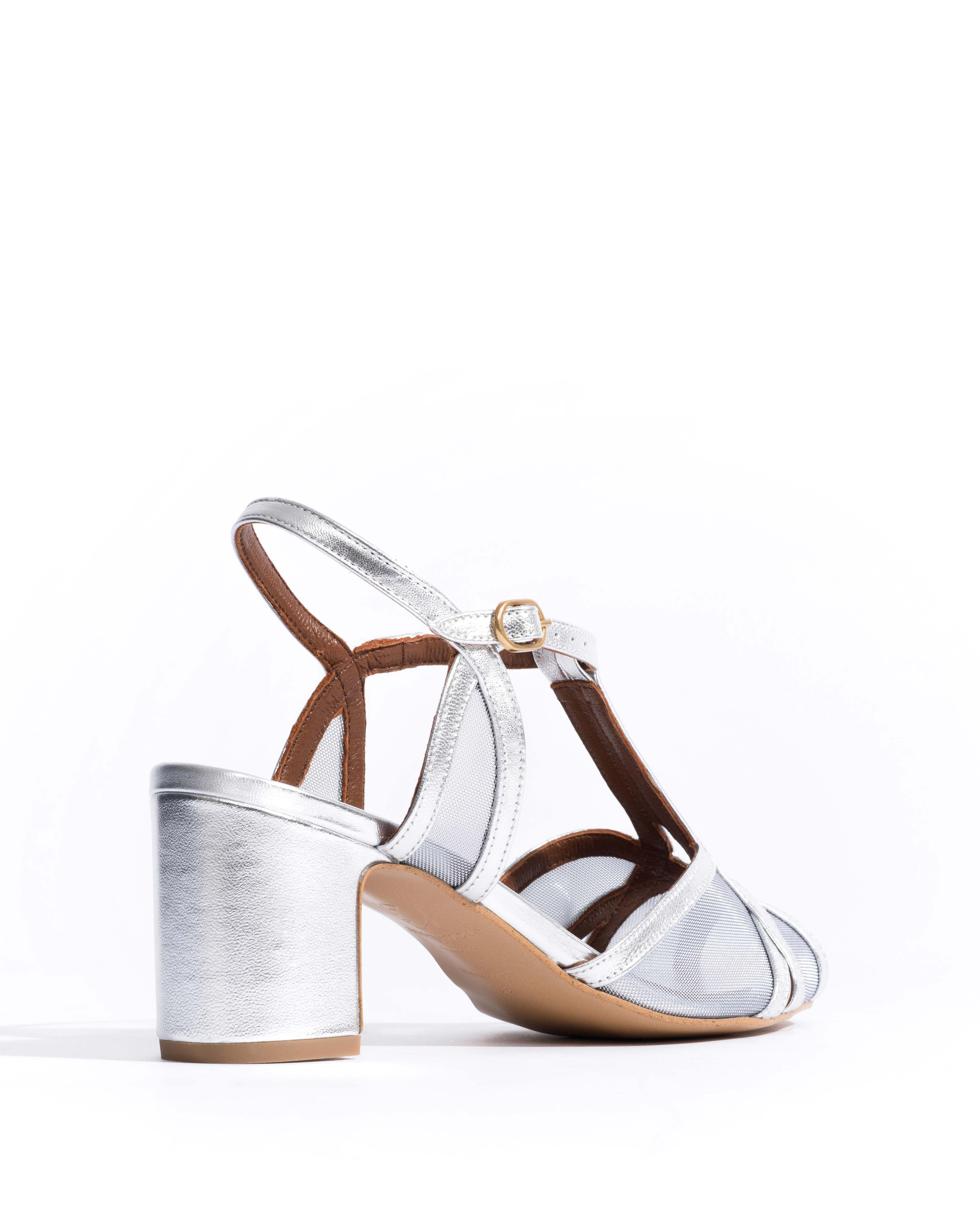 Therese 55 mesh Metallic goat & mesh Silver
