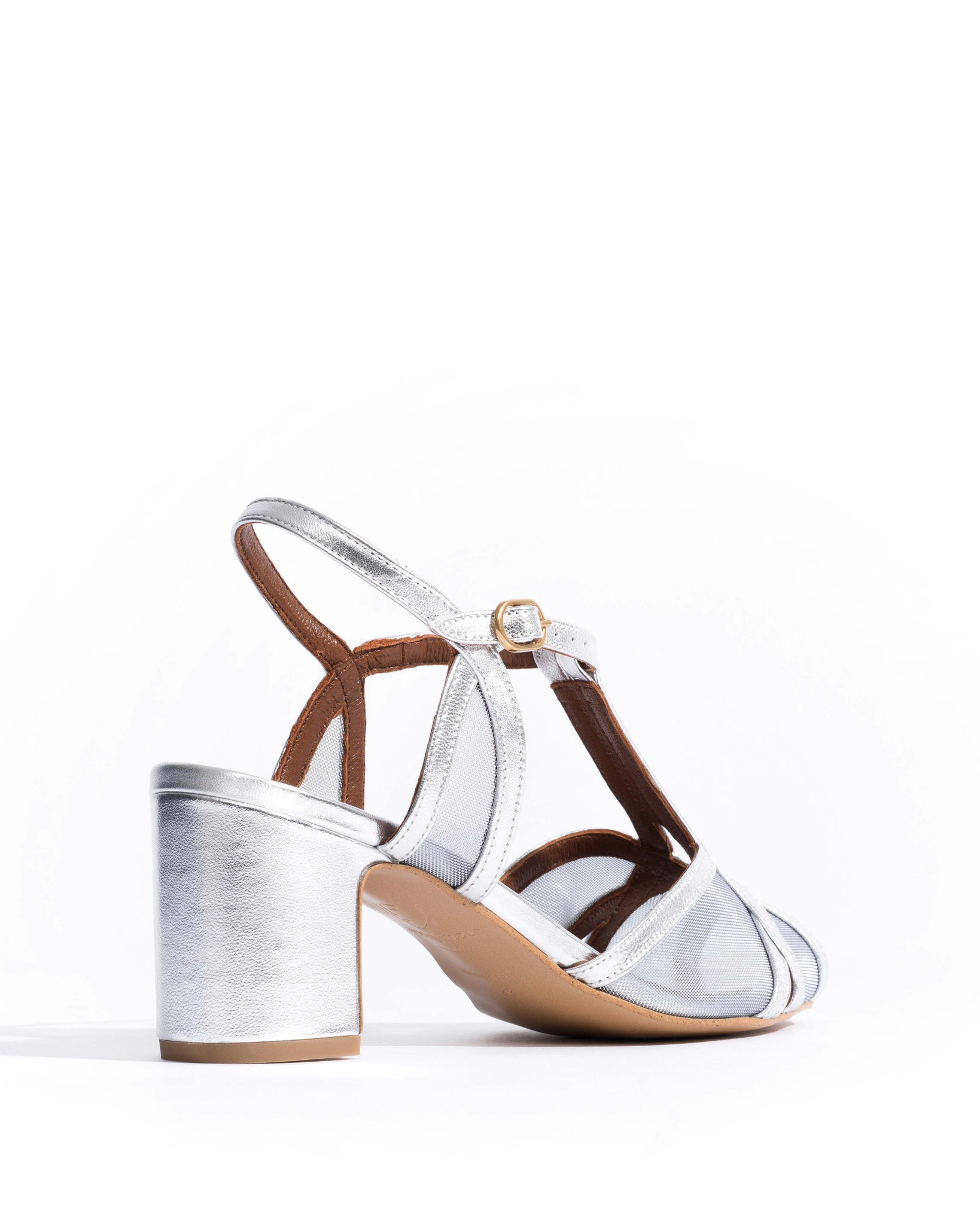 Therese 55 mesh Metallic goat & mesh Silver