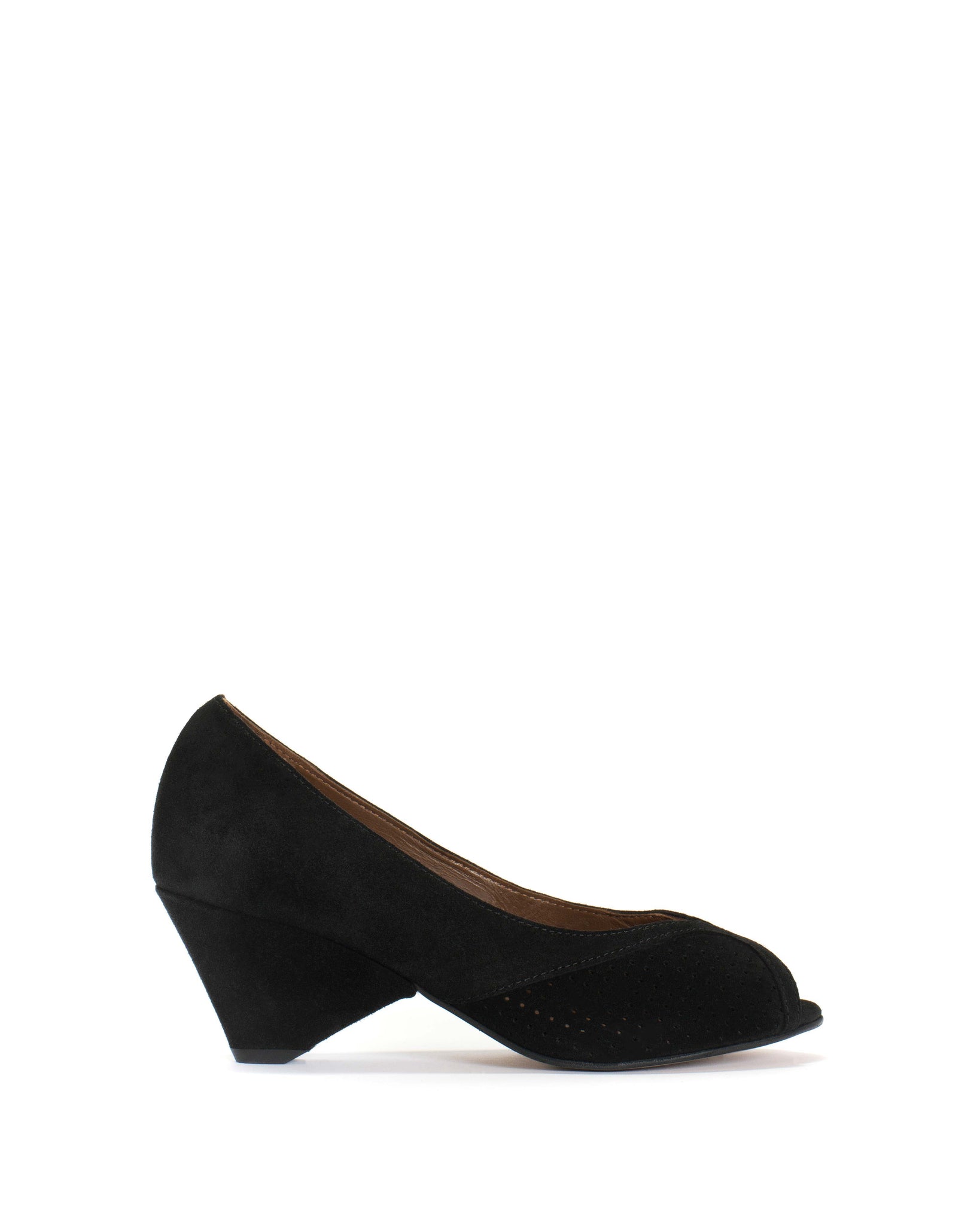 Tiffany Triangle Calf Suede Black - Anonymous Copenhagen