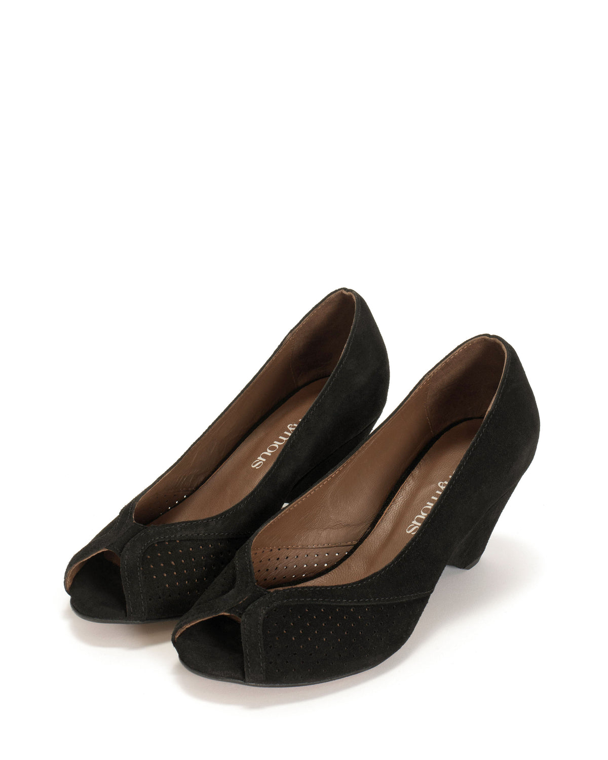 Tiffany triangle Calf suede Black