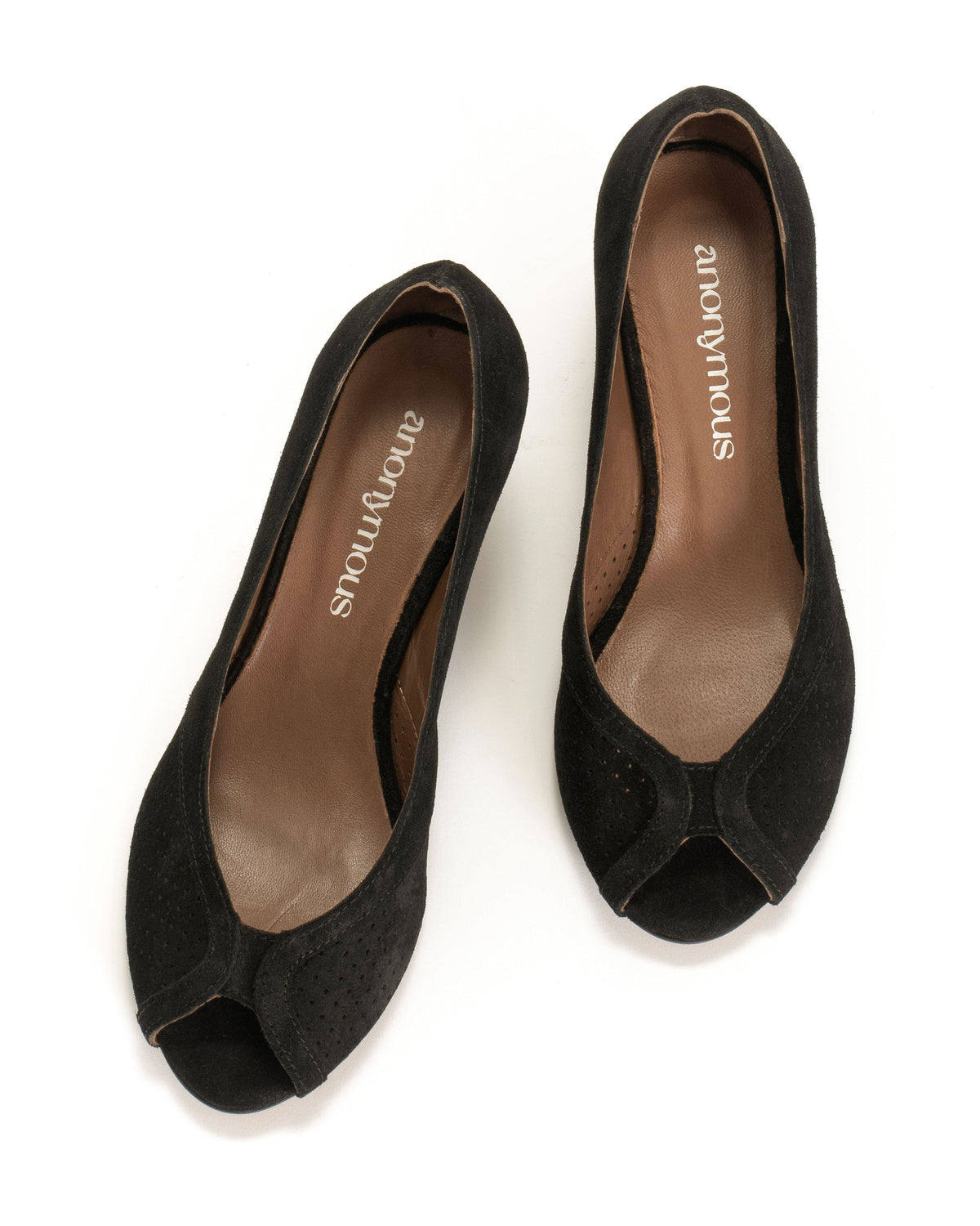 Tiffany triangle Calf suede Black