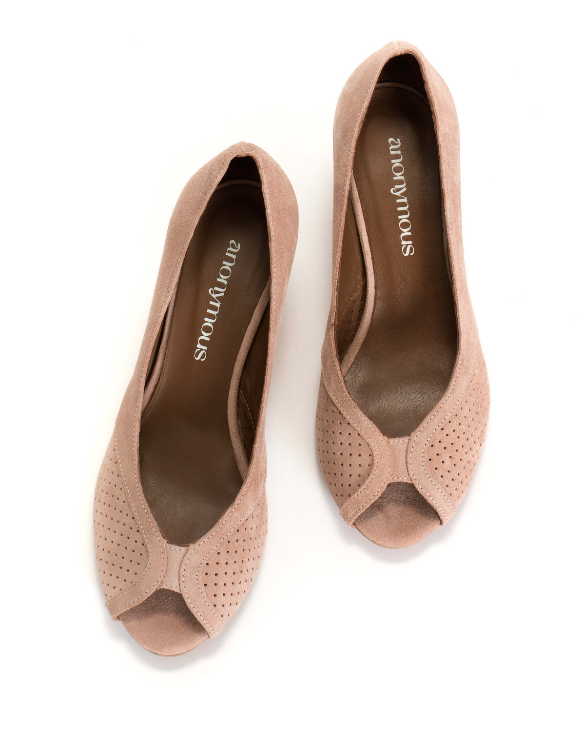 Tiffany triangle Calf suede Burned rose