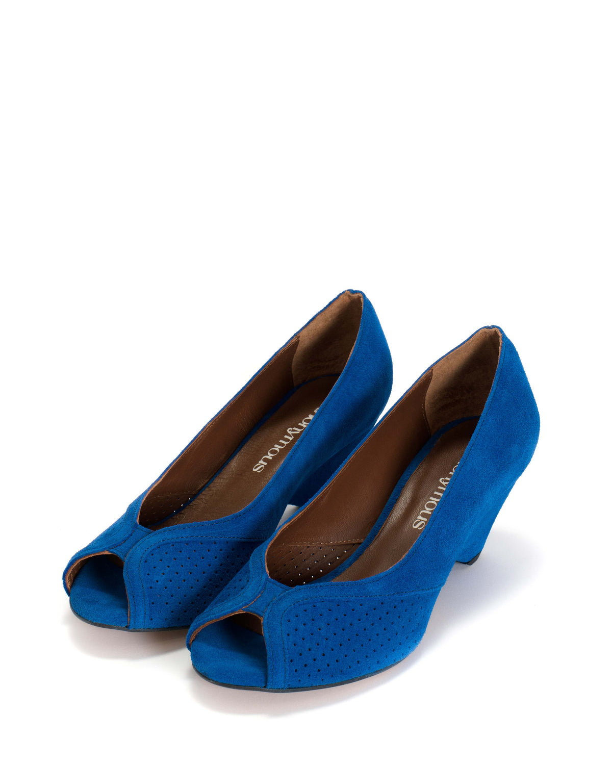 Tiffany triangle Calf suede Electric blue