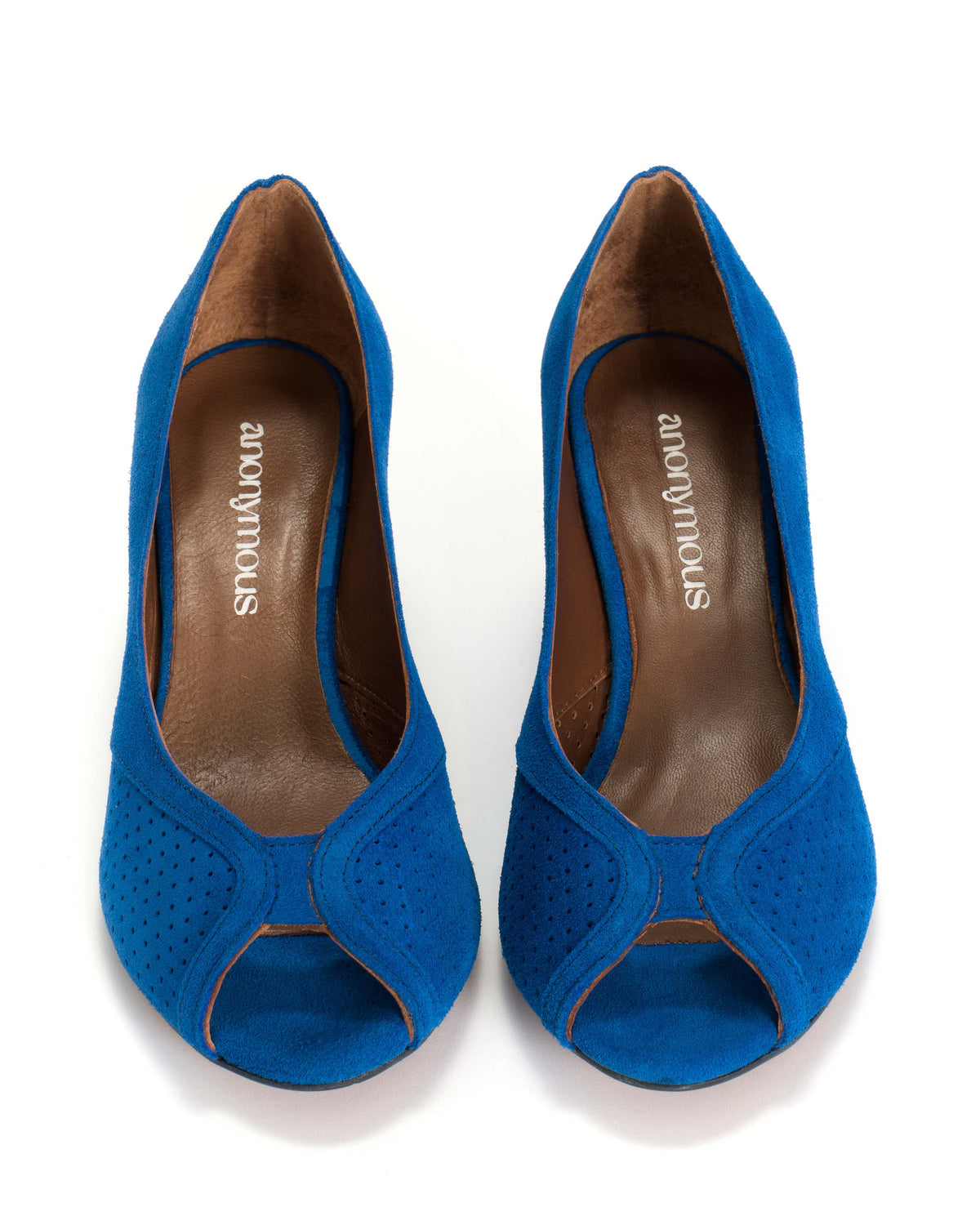 Tiffany triangle Calf suede Electric blue