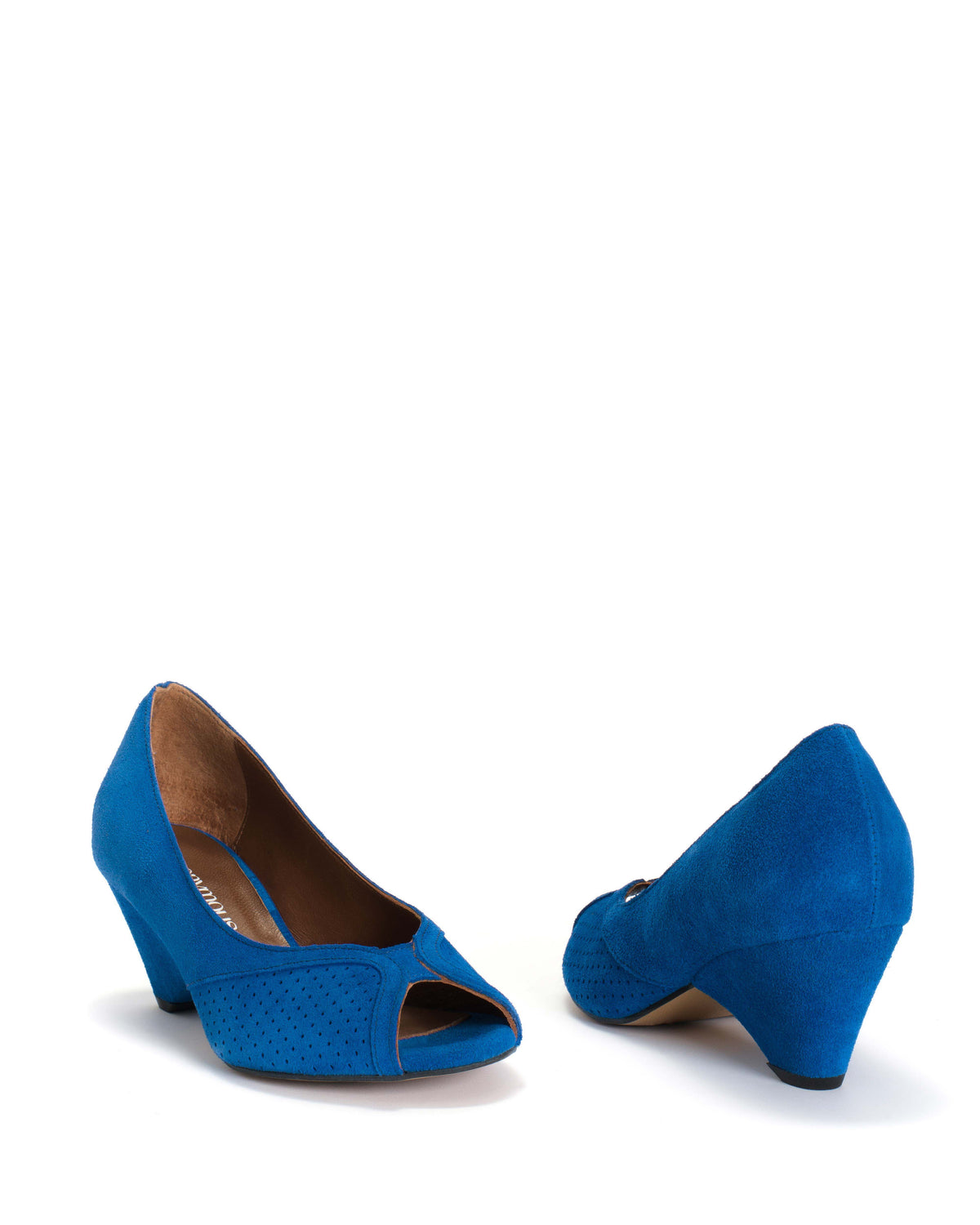 Tiffany triangle Calf suede Electric blue