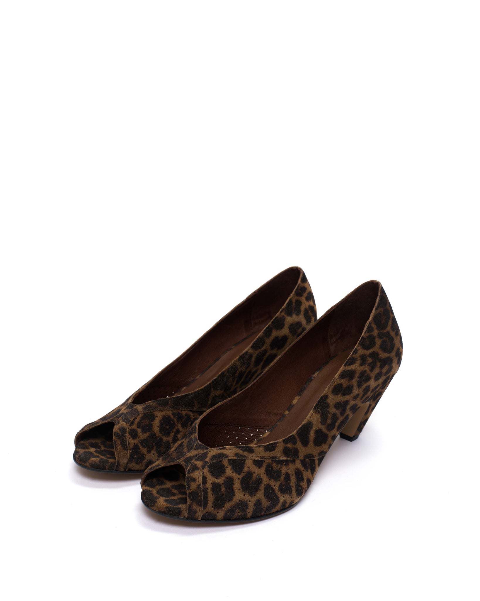 Tiffany stiletto Calf Suede Print Leopard - Anonymous Copenhagen