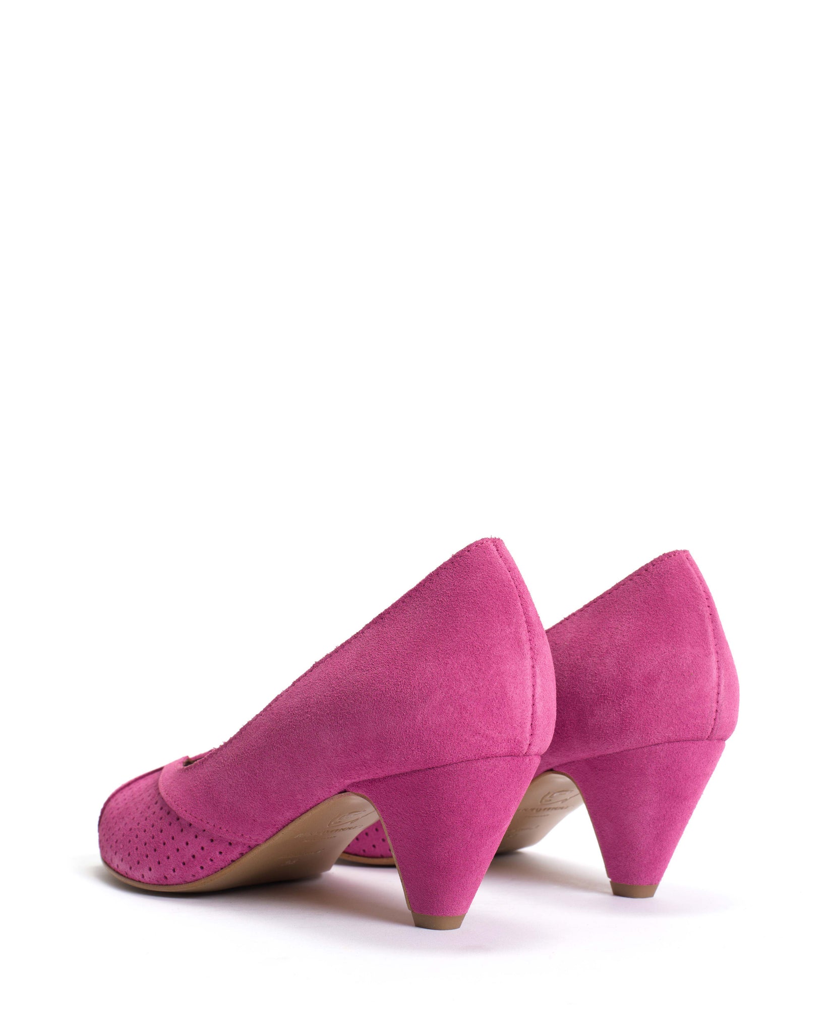 Tiffany stiletto Calf suede Raspberry sorbet - Anonymous Copenhagen
