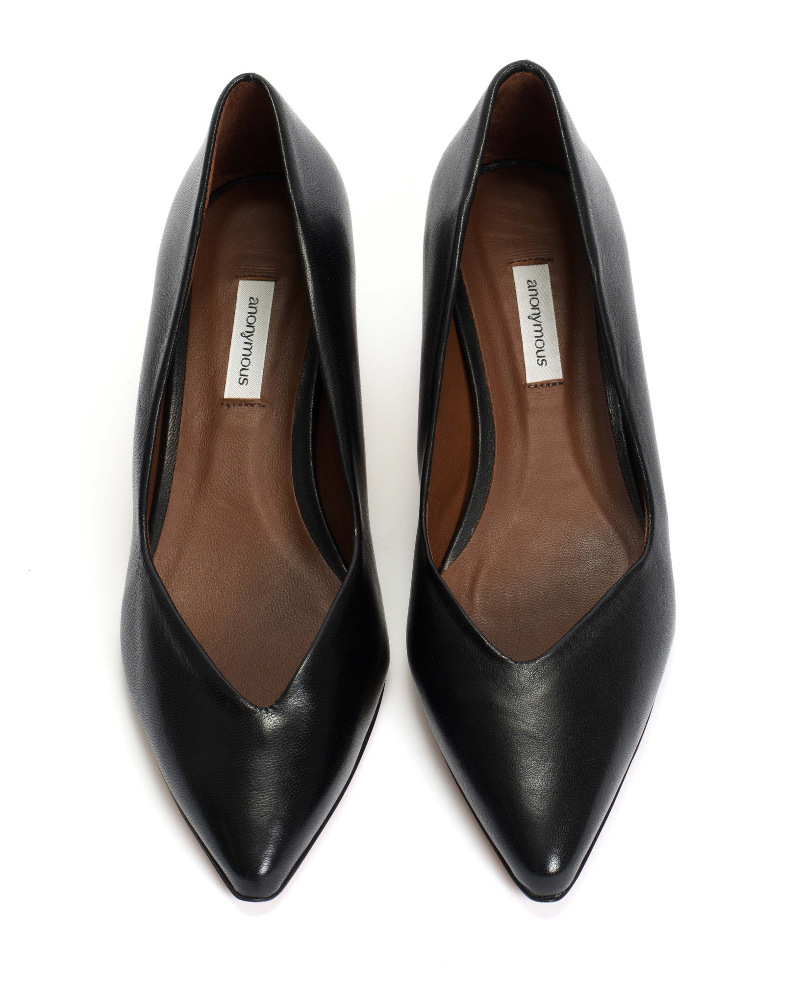 Trini 40 stiletto Shiny lamb Black - Anonymous Copenhagen