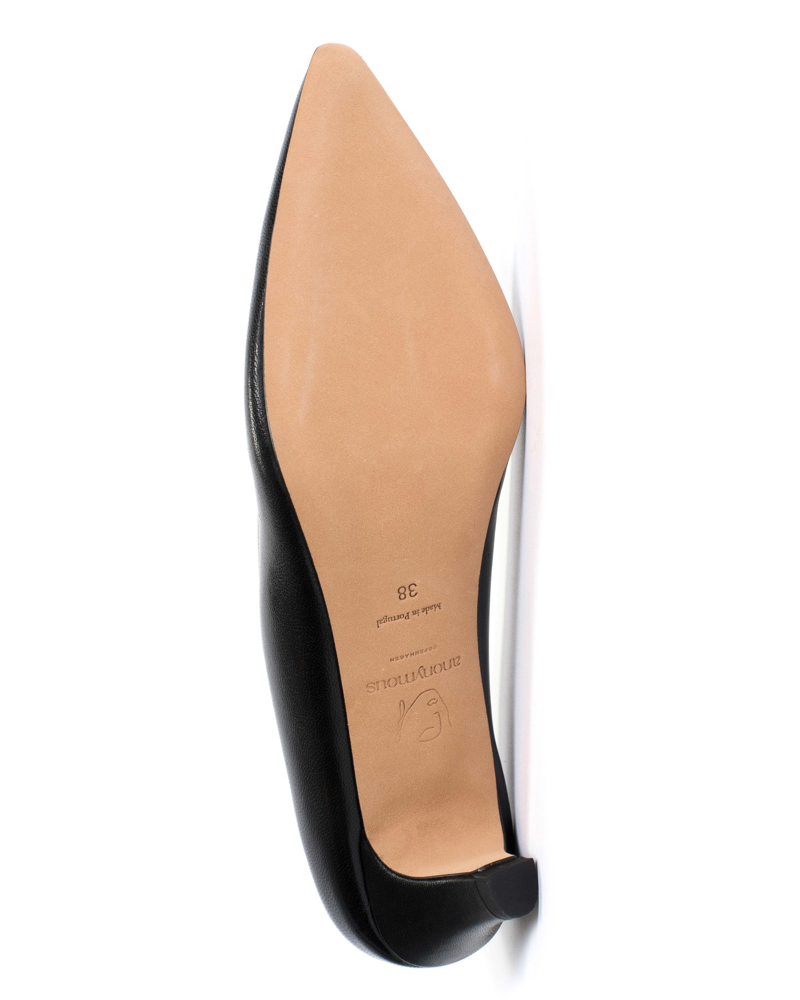 Trini 40 stiletto Shiny lamb Black - Anonymous Copenhagen