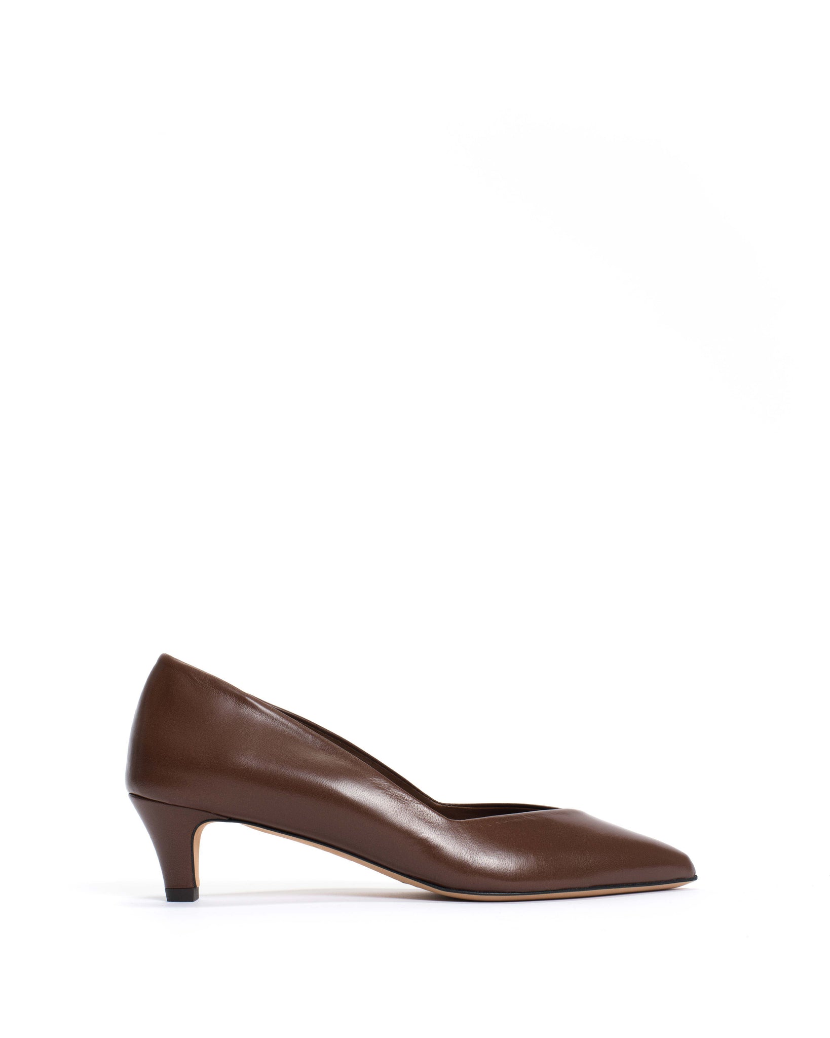 Trini 40 stiletto Shiny lamb Chocolate - Anonymous Copenhagen