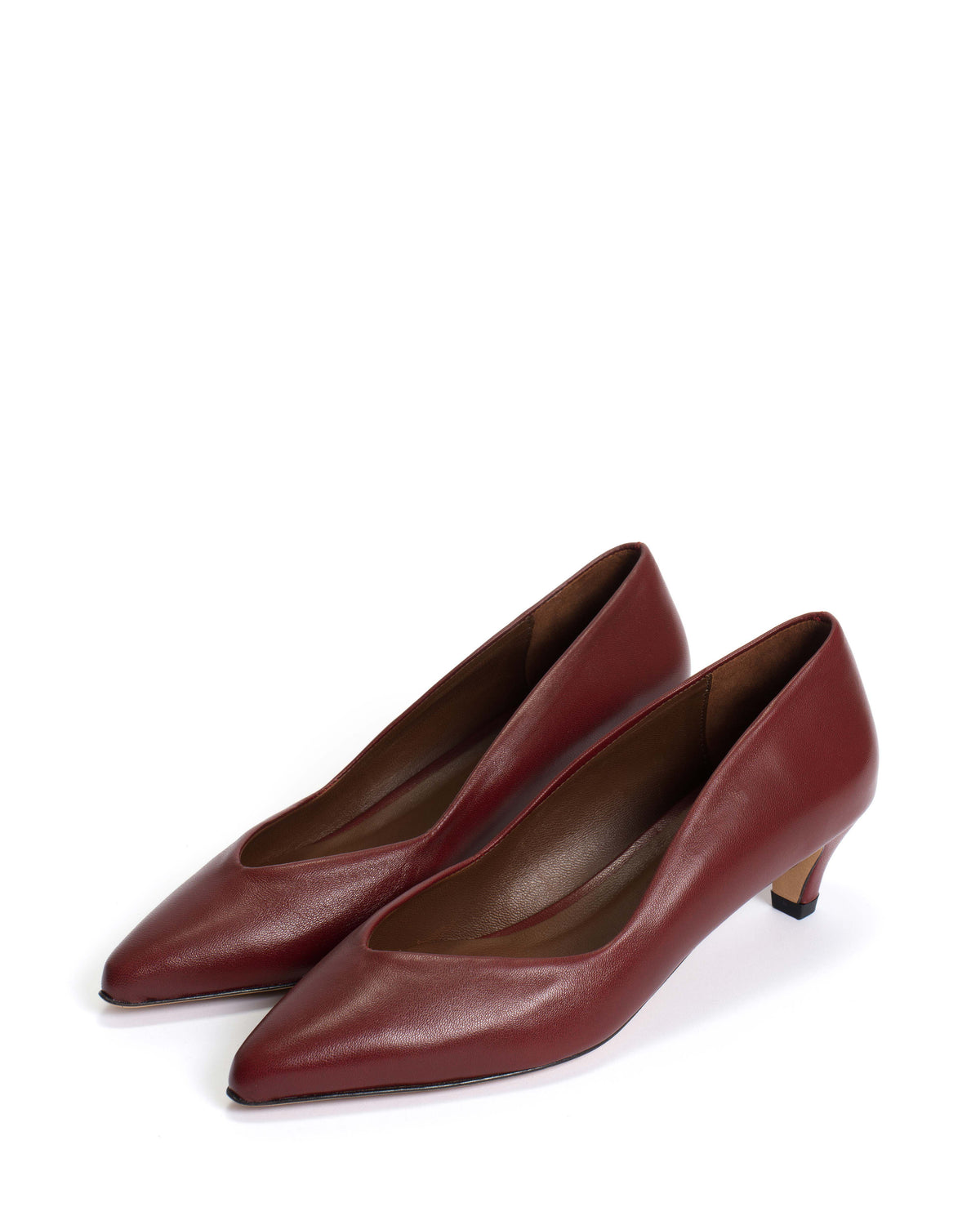 Trini 40 stiletto Shiny lamb Pomegranate