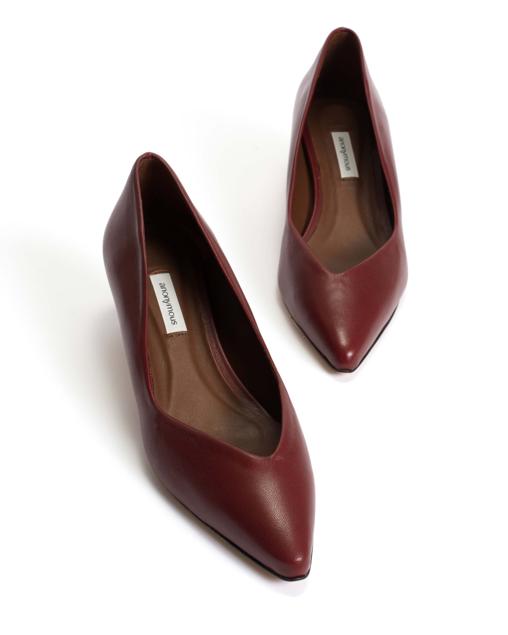 Trini 40 stiletto Shiny lamb Pomegranate - Anonymous Copenhagen
