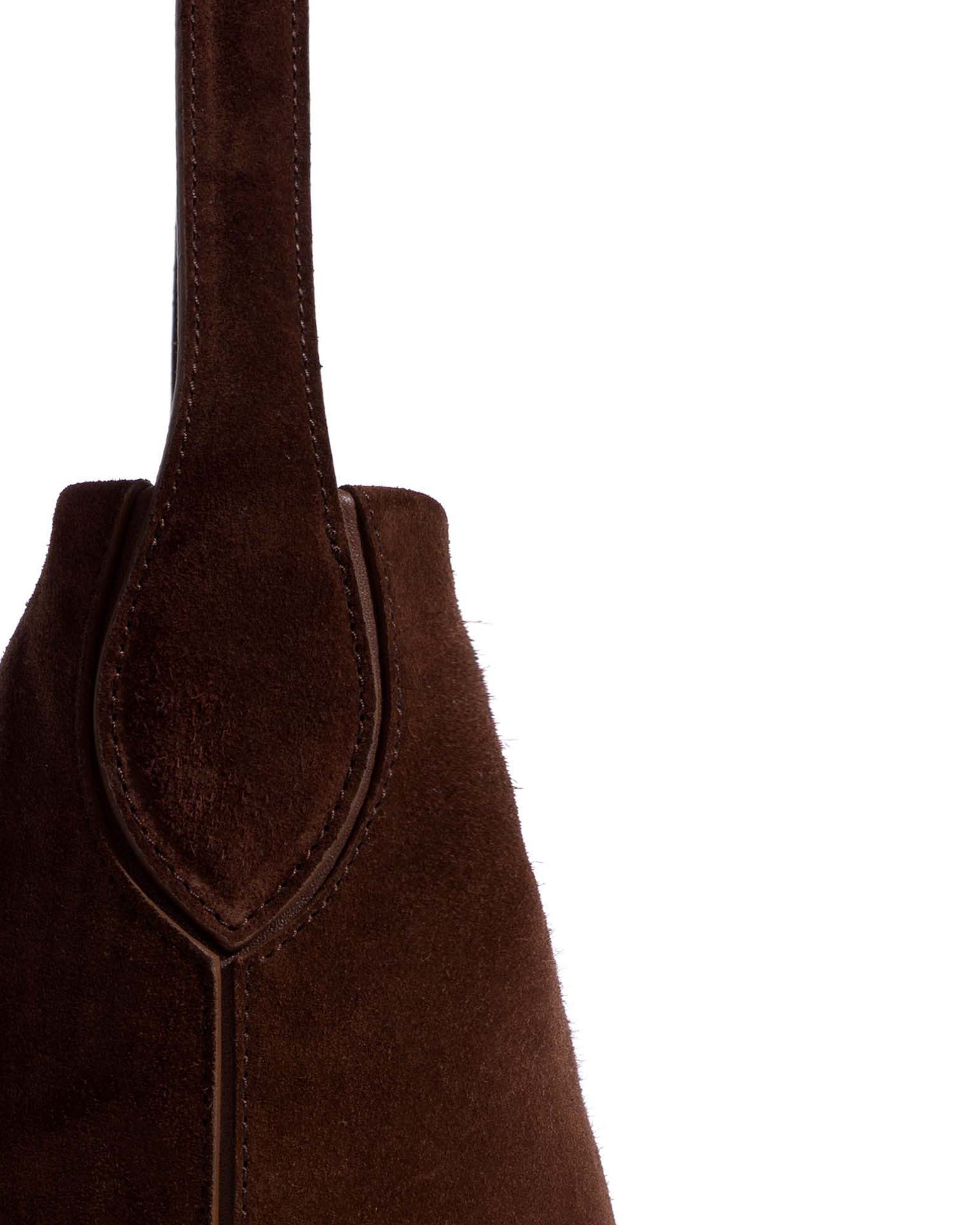 Versa petite bag Calf suede Chocolate