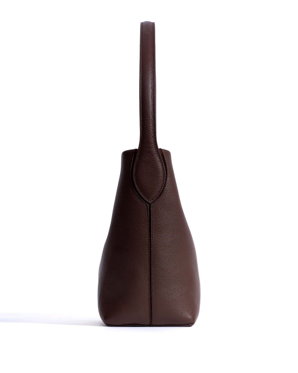 Versa slouchy petite bag Pebbled soft calf Chocolate