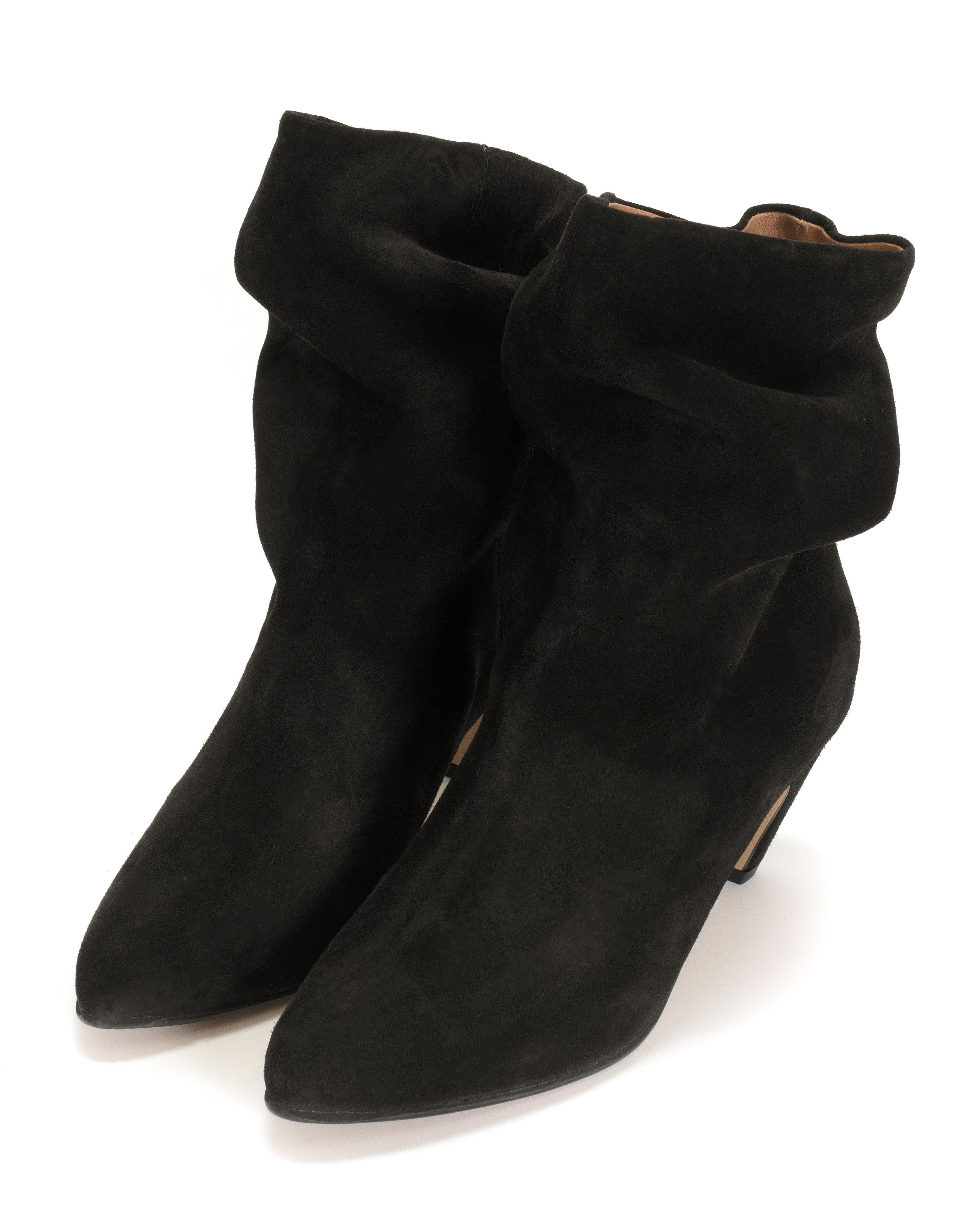Vully 50 Stiletto Calf suede Black