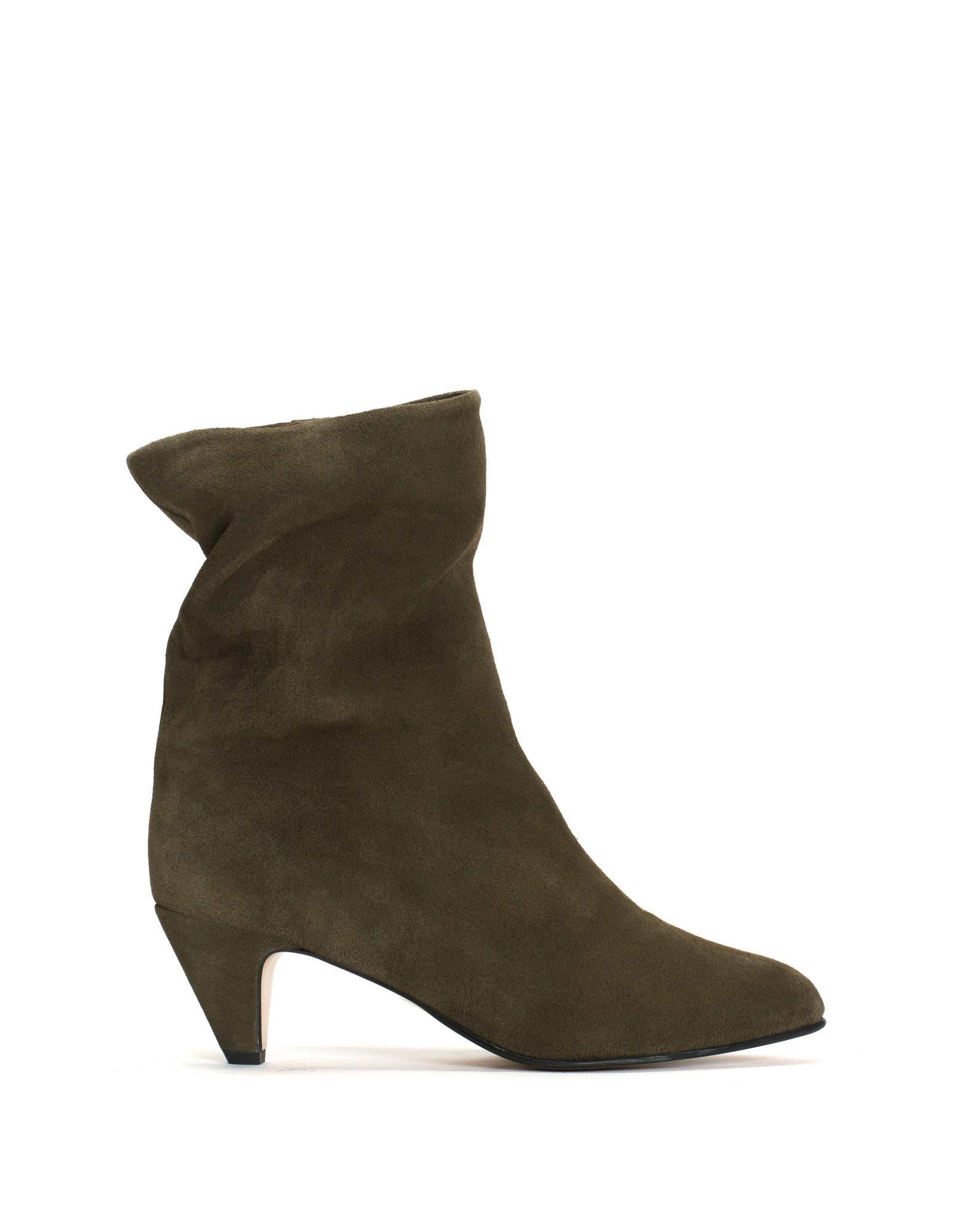Vully 50 stiletto Calf suede Moss Green - Anonymous Copenhagen