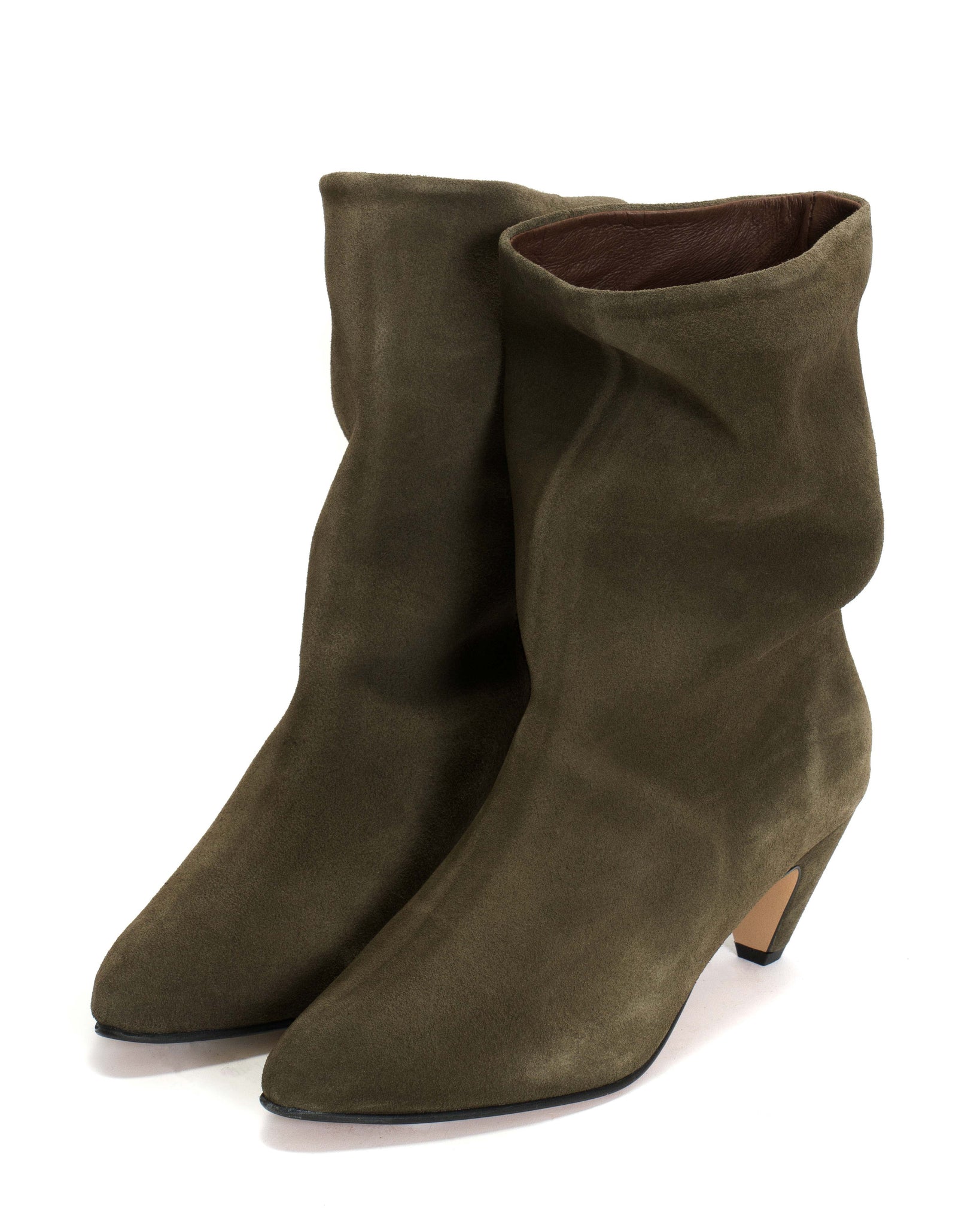 Vully 50 stiletto Calf suede Moss Green - Anonymous Copenhagen
