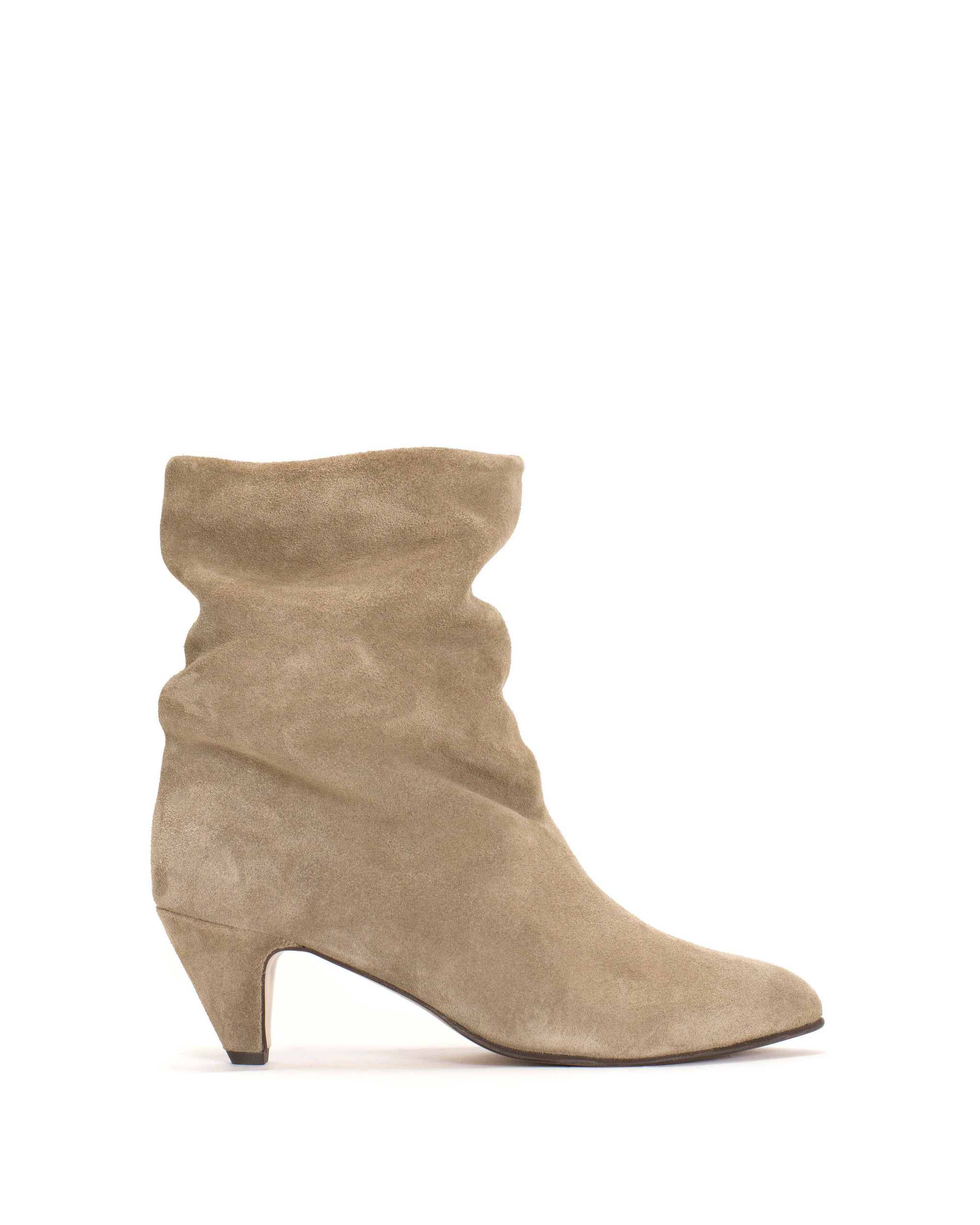 Vully 50 stiletto Calf suede Mushroom - Anonymous Copenhagen