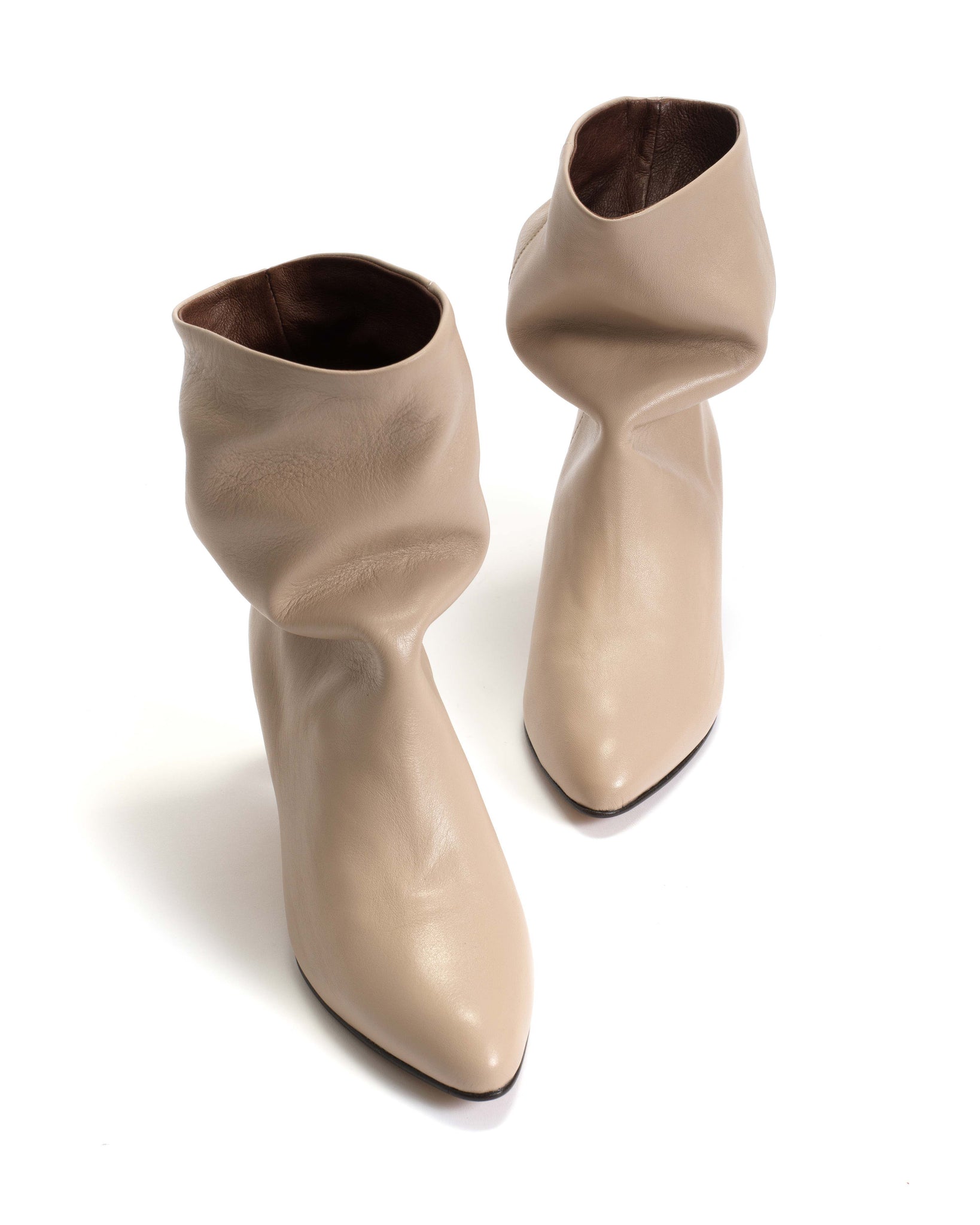 Vully 50 stiletto Soft calf Biskit beige - Anonymous Copenhagen