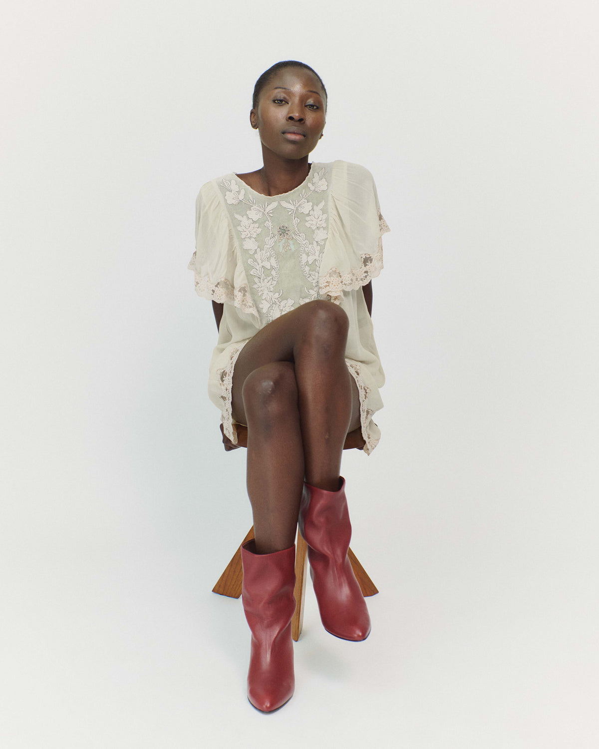Vully 50 stiletto Soft calf Pomegranate