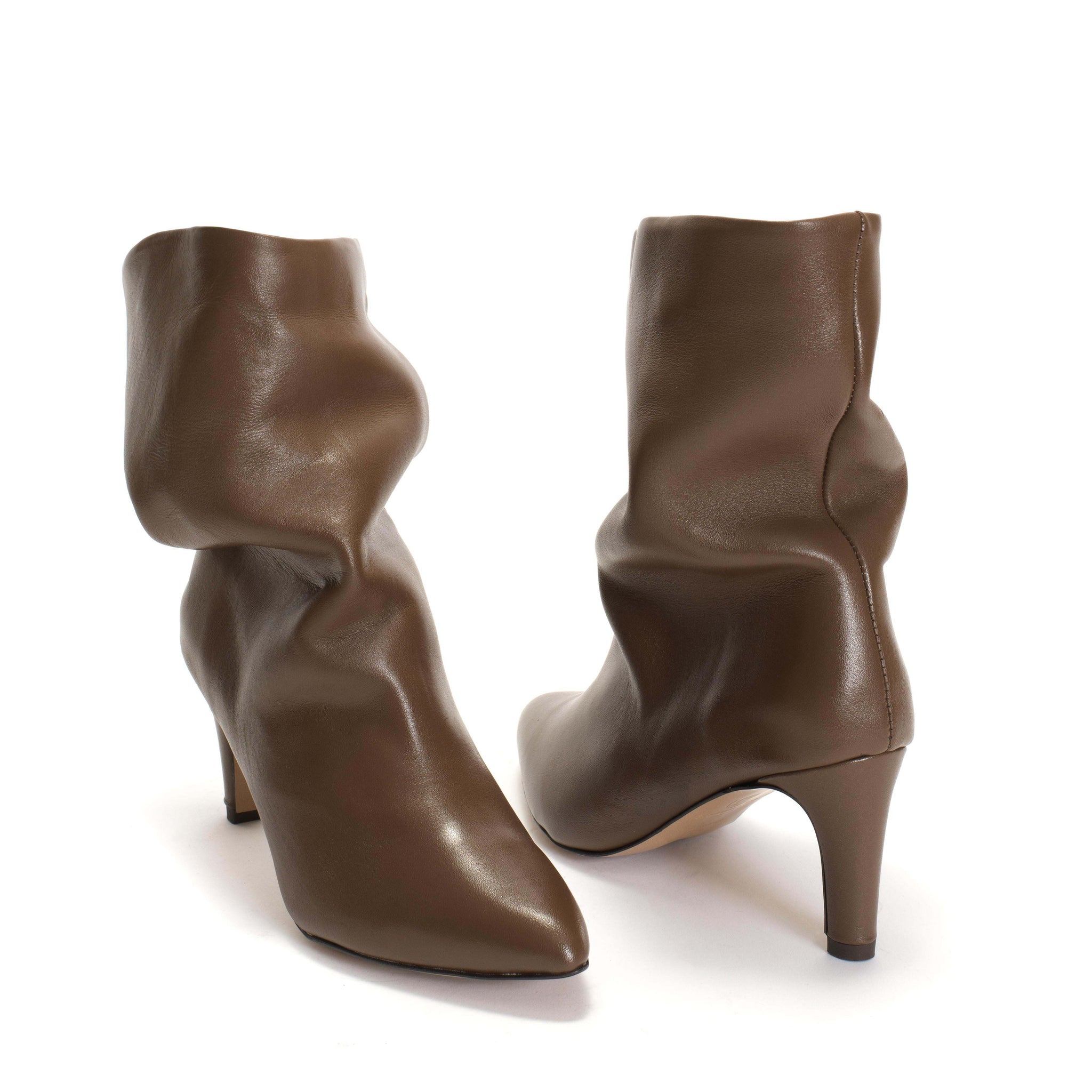 Vully 75 stiletto Soft calf Dark taupe - Anonymous Copenhagen