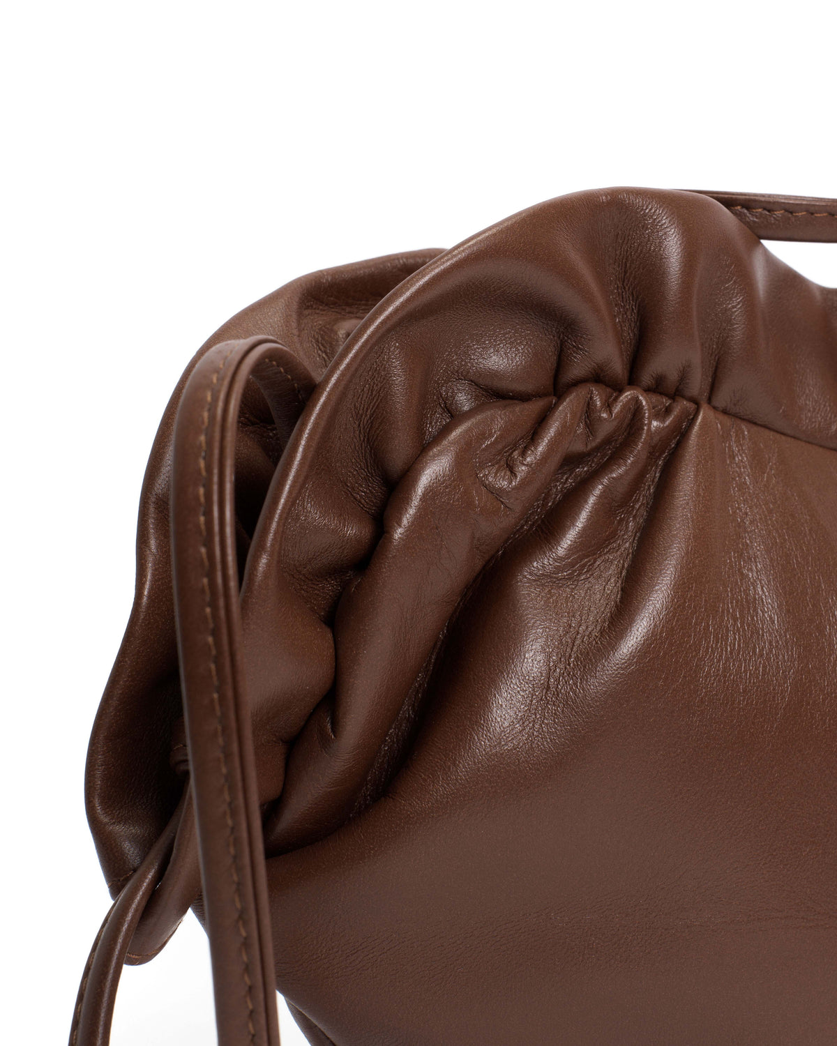 Zally classic heart bag Shiny lamb Chocolate