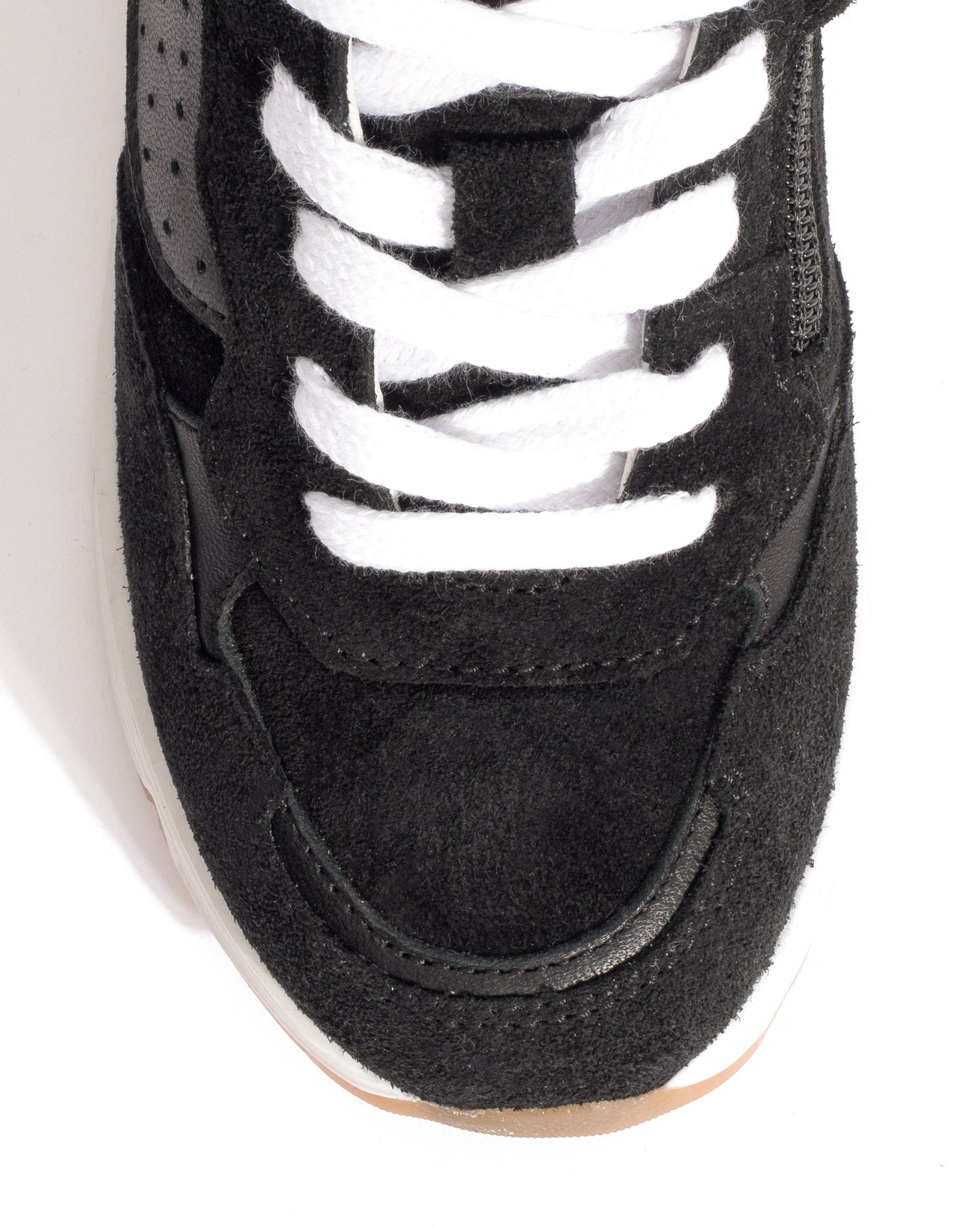 Cally junior Calf suede & sleek leather Black - Anonymous Copenhagen