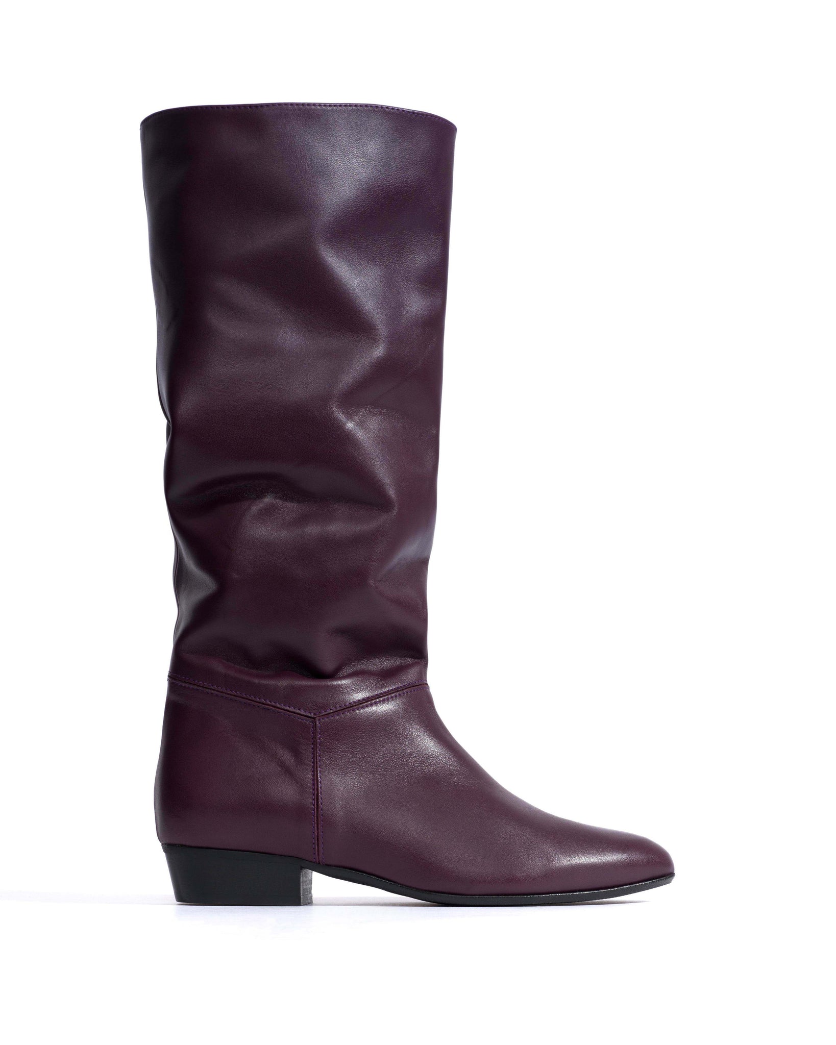 Jasmina 20 Soft calf & suede leather Fig purple