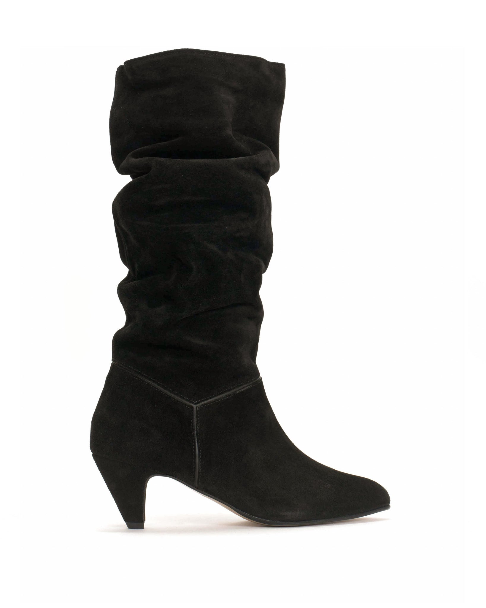 Jasmina 50 Calf suede & sleek leather Black - Anonymous Copenhagen