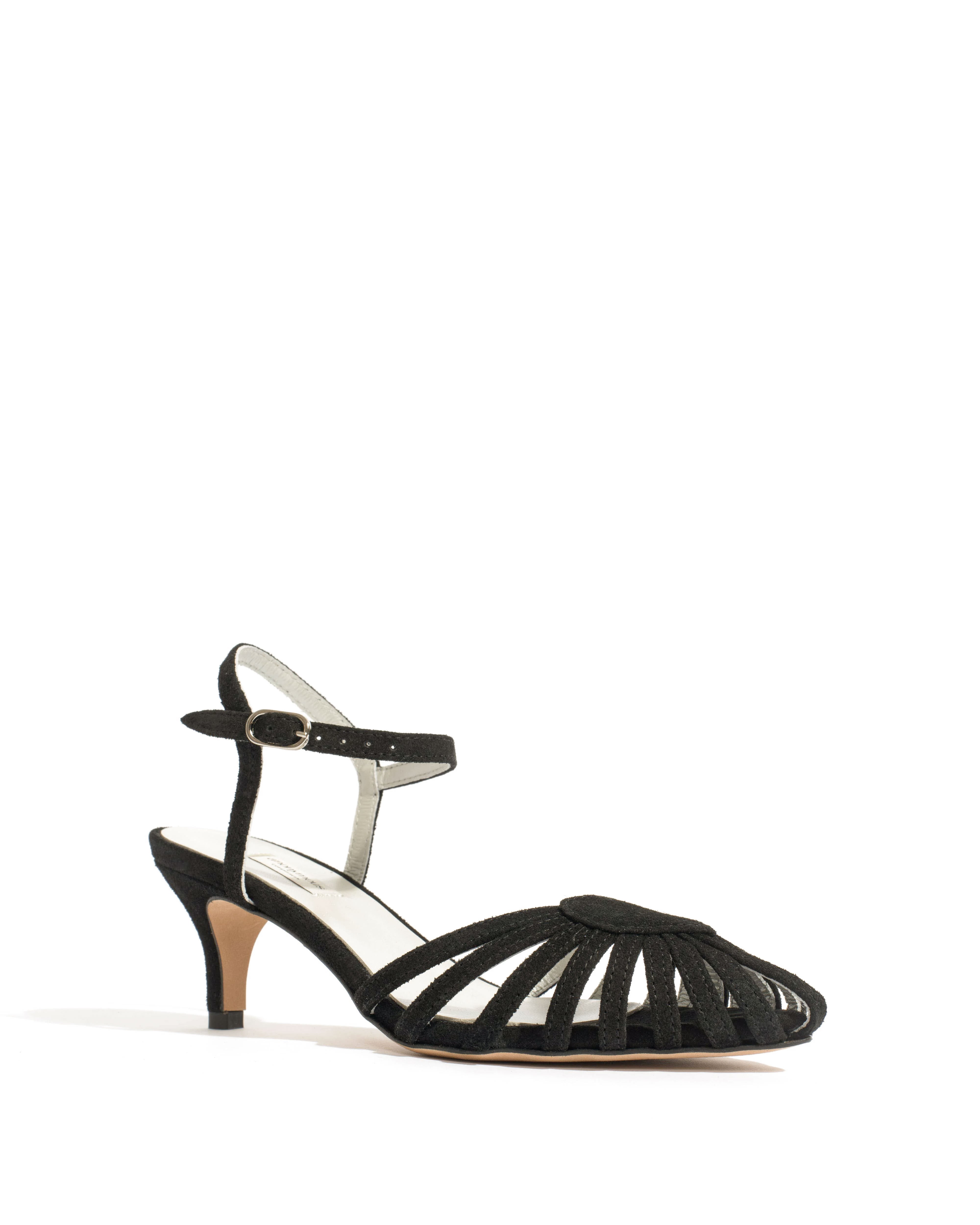 Keesha 55 Calf suede & lining Black & silver