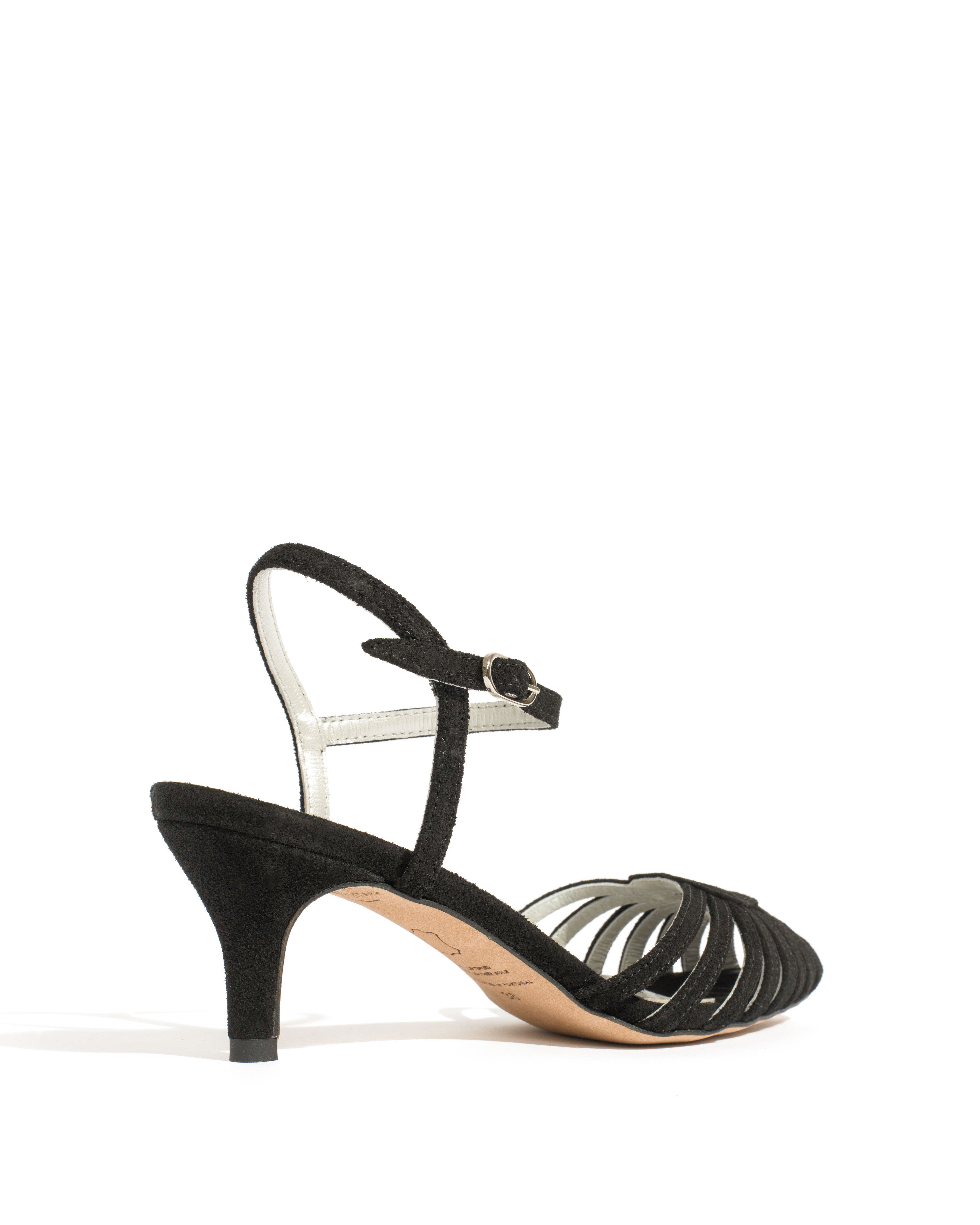 Keesha 55 Calf suede & lining Black & silver