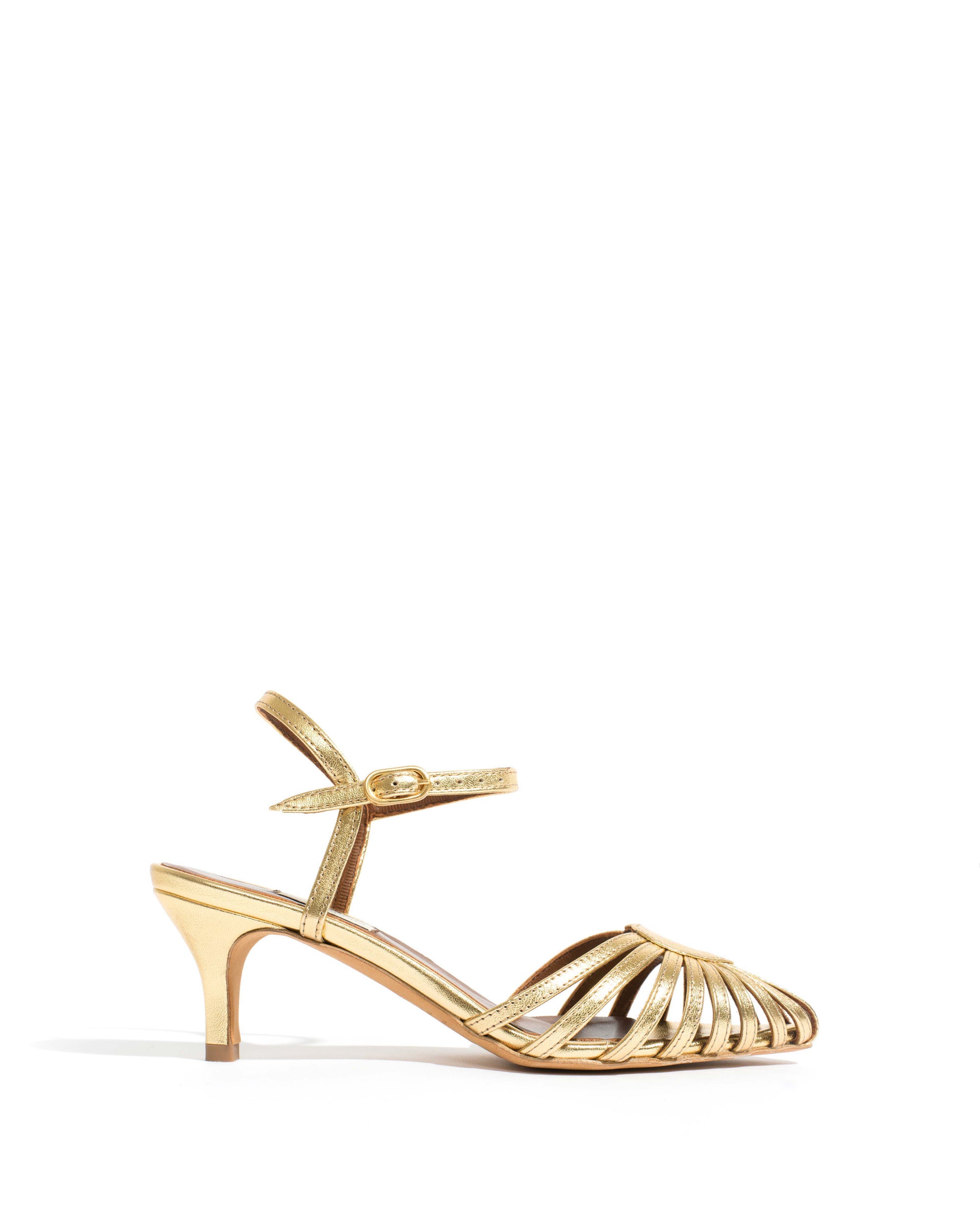 Keesha 55 Metallic goat Gold - Anonymous Copenhagen Heels